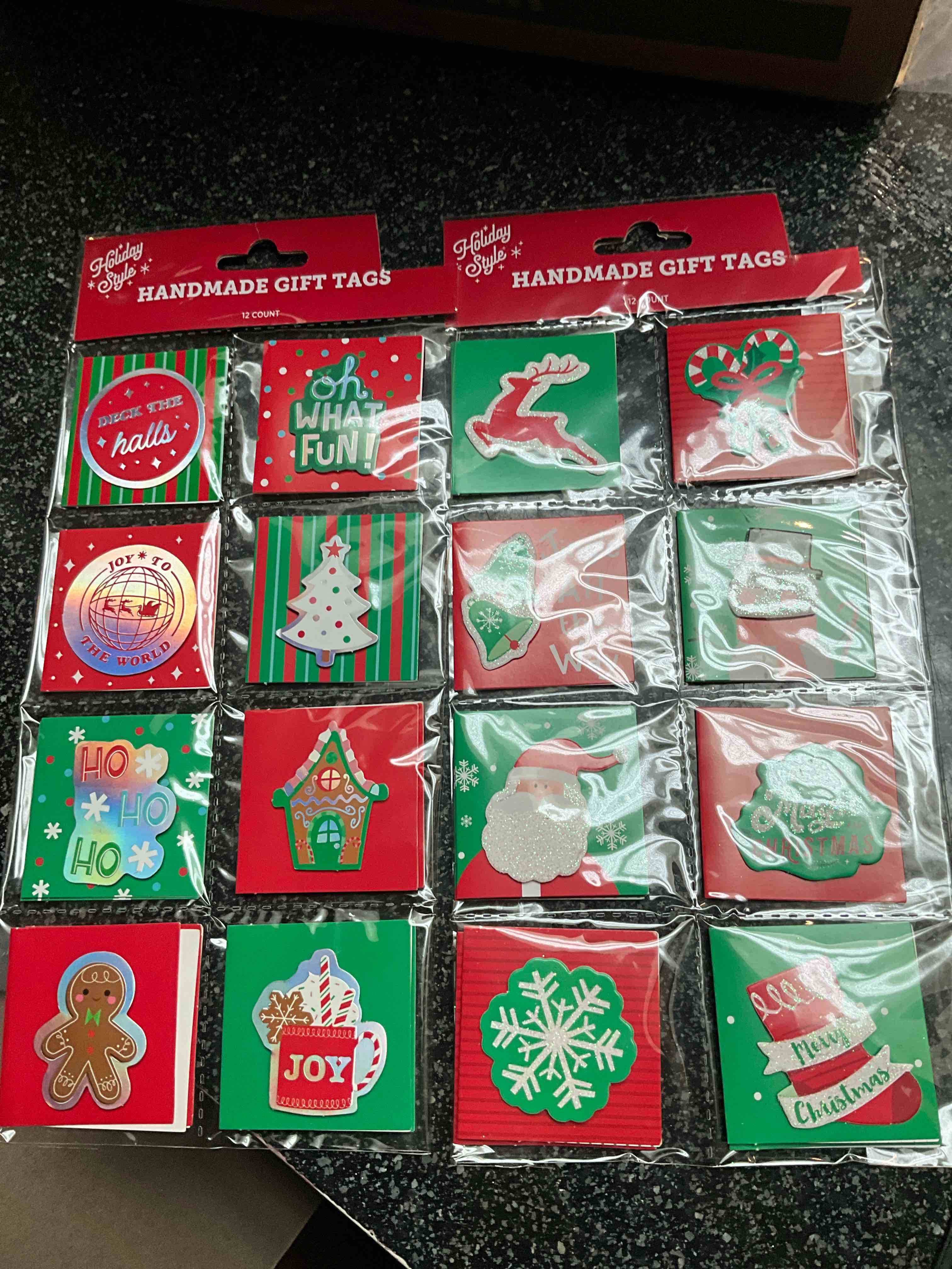 Holiday Style - Handmade Gift Tags - 12 count 