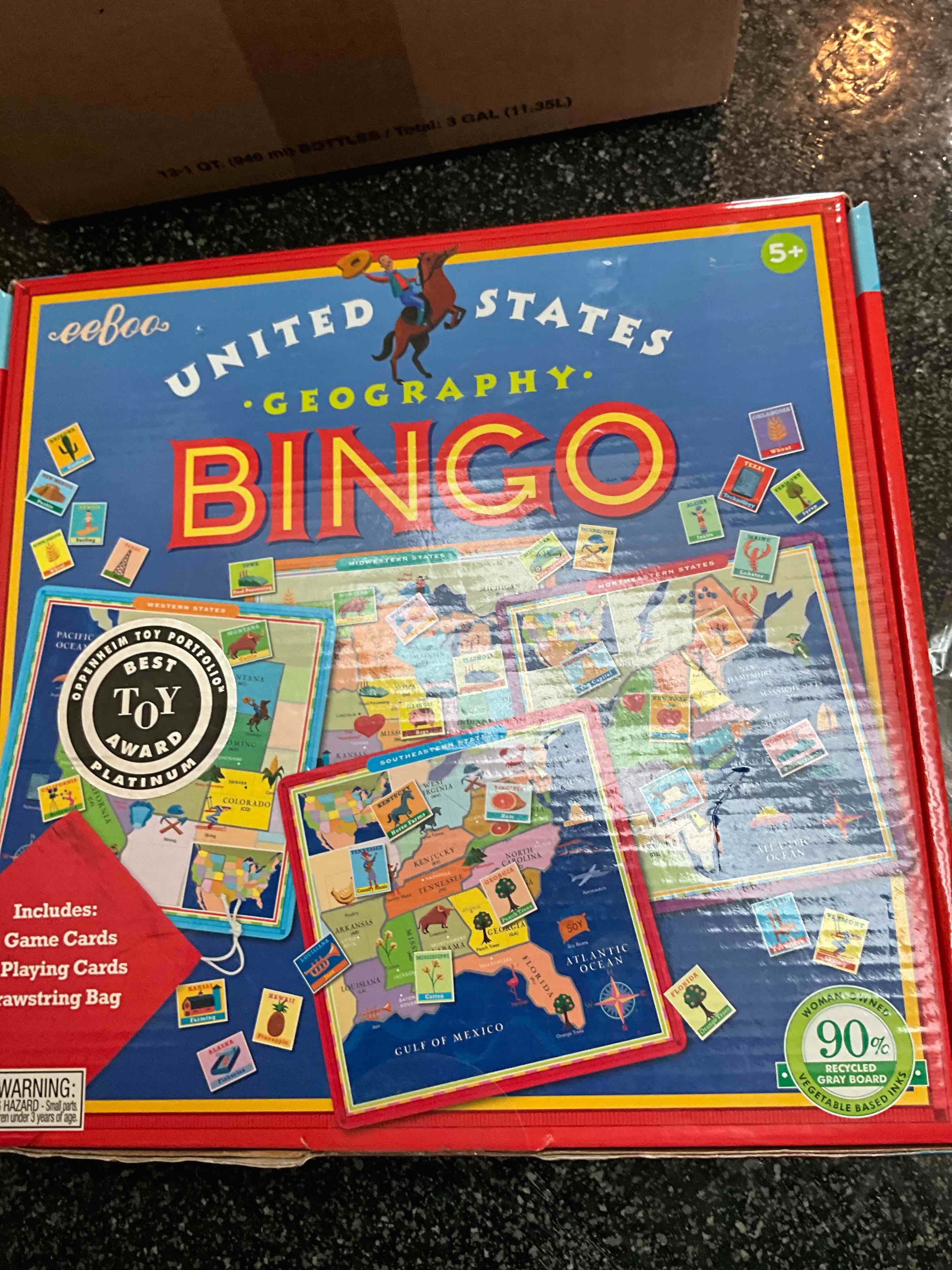 eeBoo U.S.A. Bingo Game