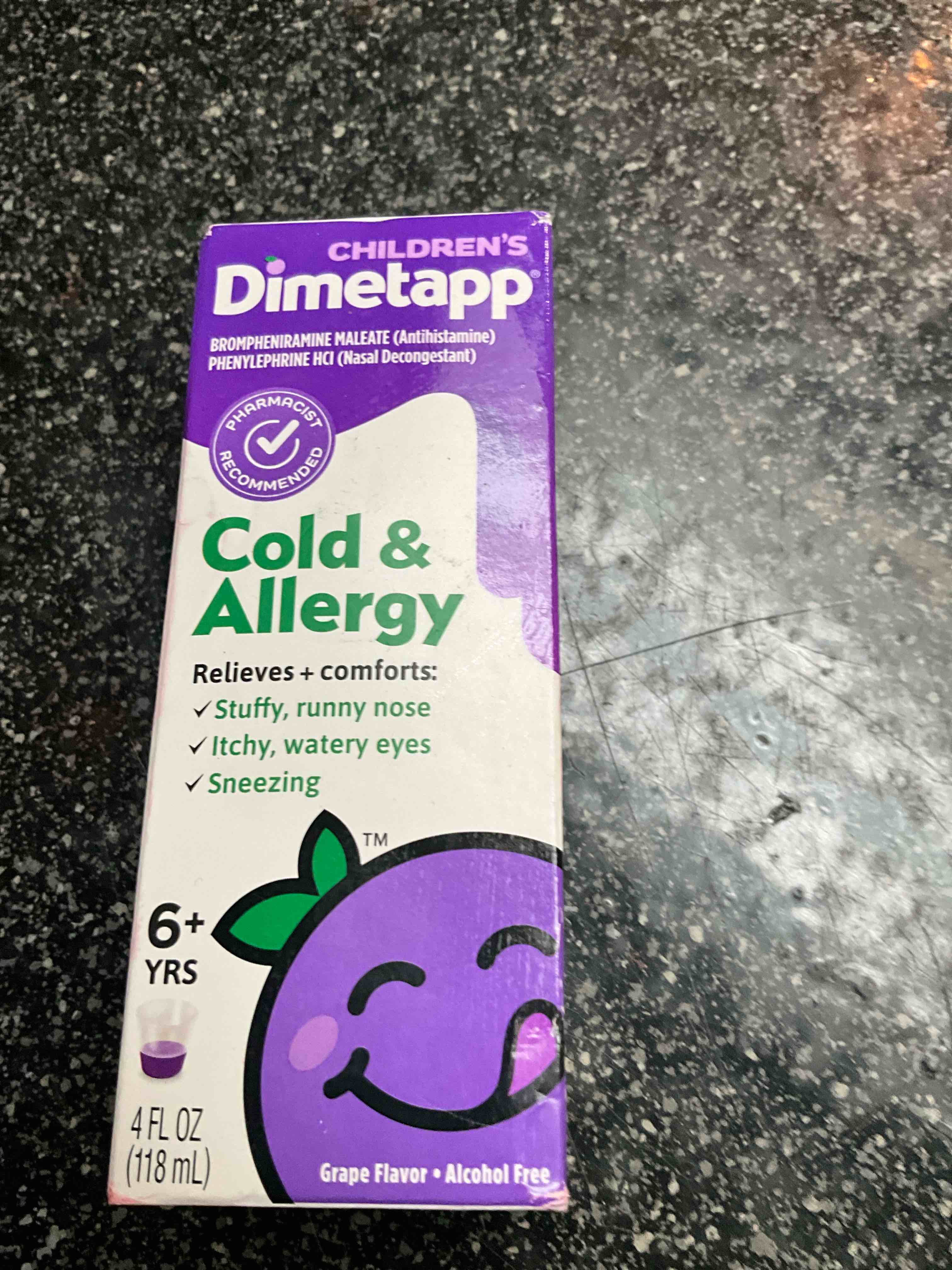 Children’s Dimetapp - Cold & Allergy - 4 oz - Grape 
