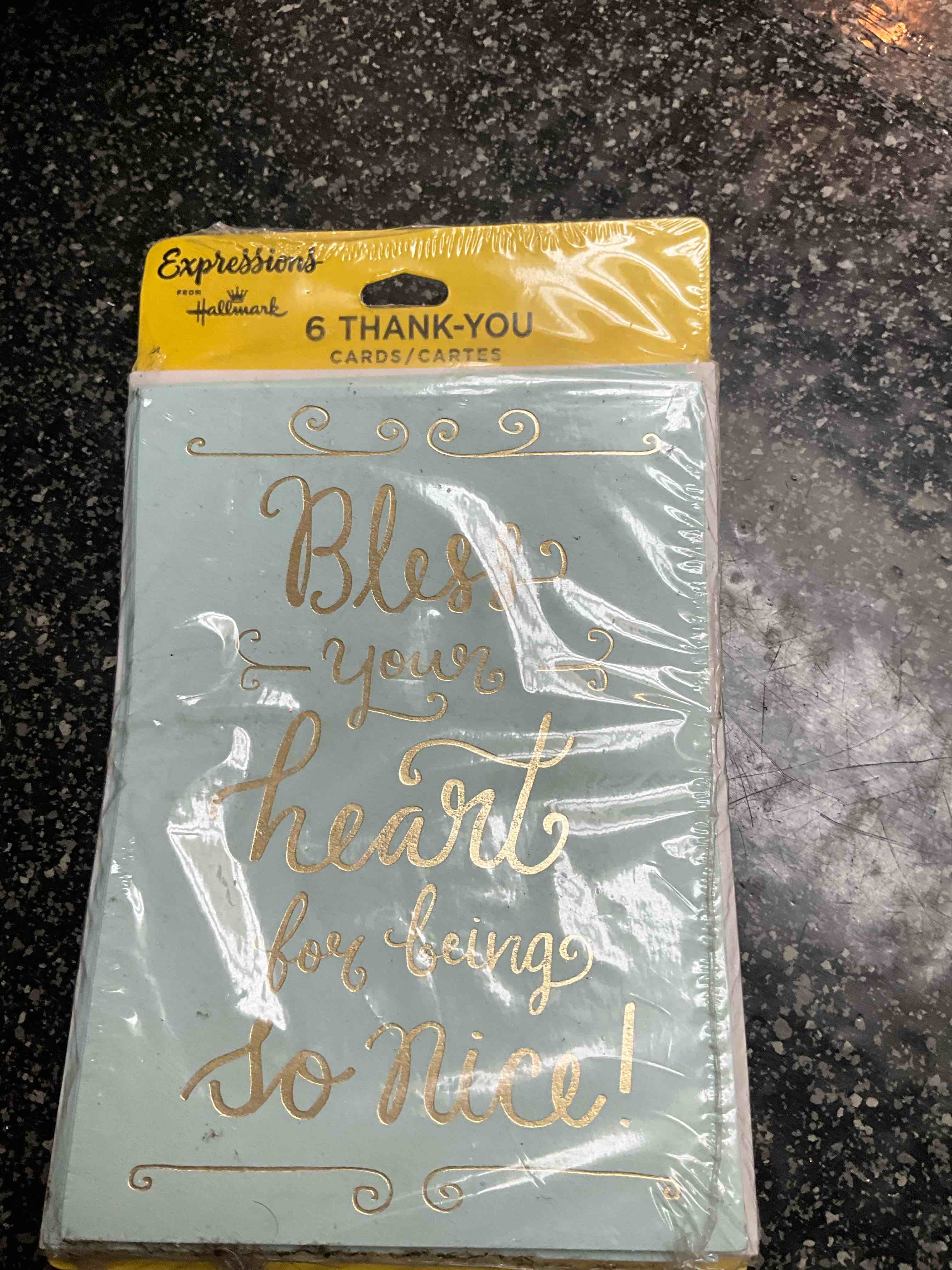 Hallmark Expressions - 6 thank You Cards with envelopes 
