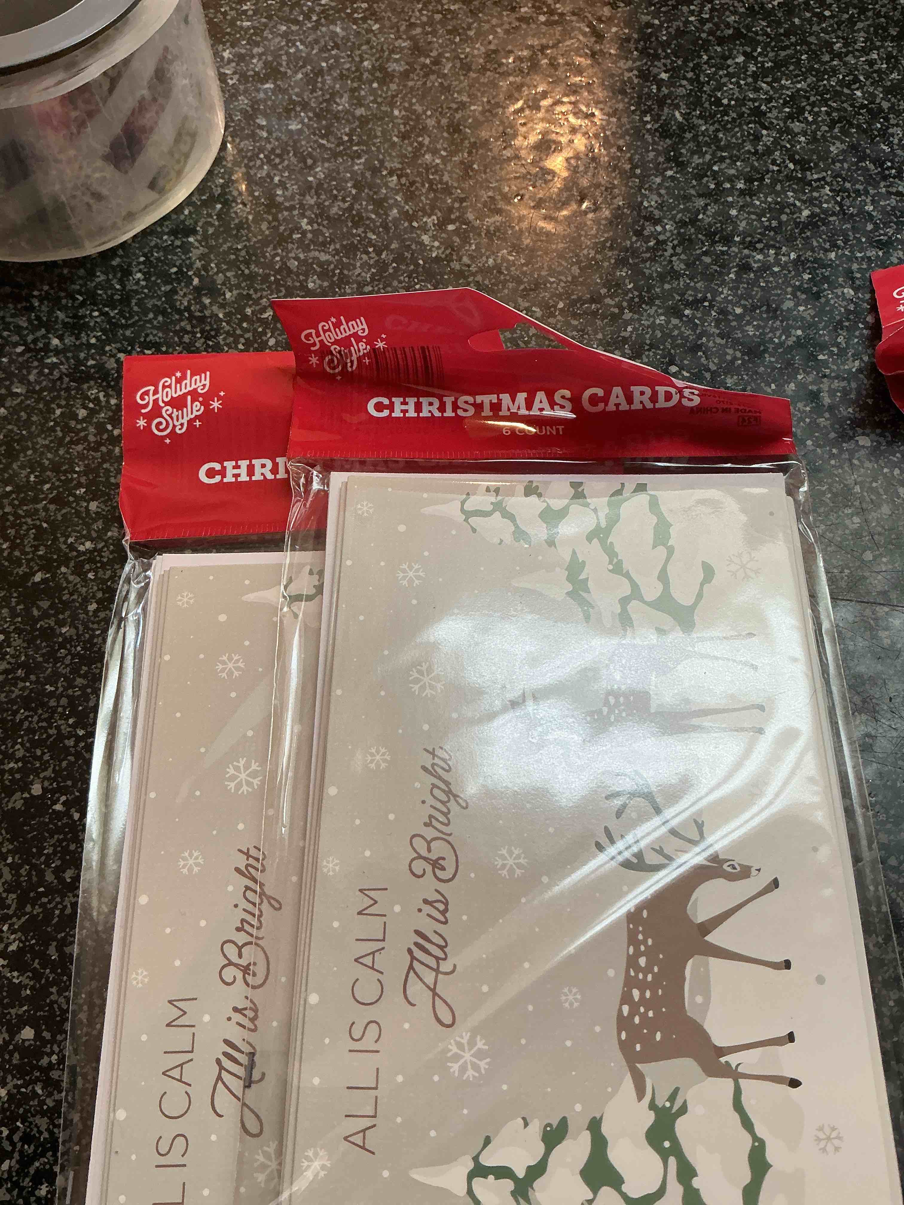 Holiday Style Christmas Cards 6 Count