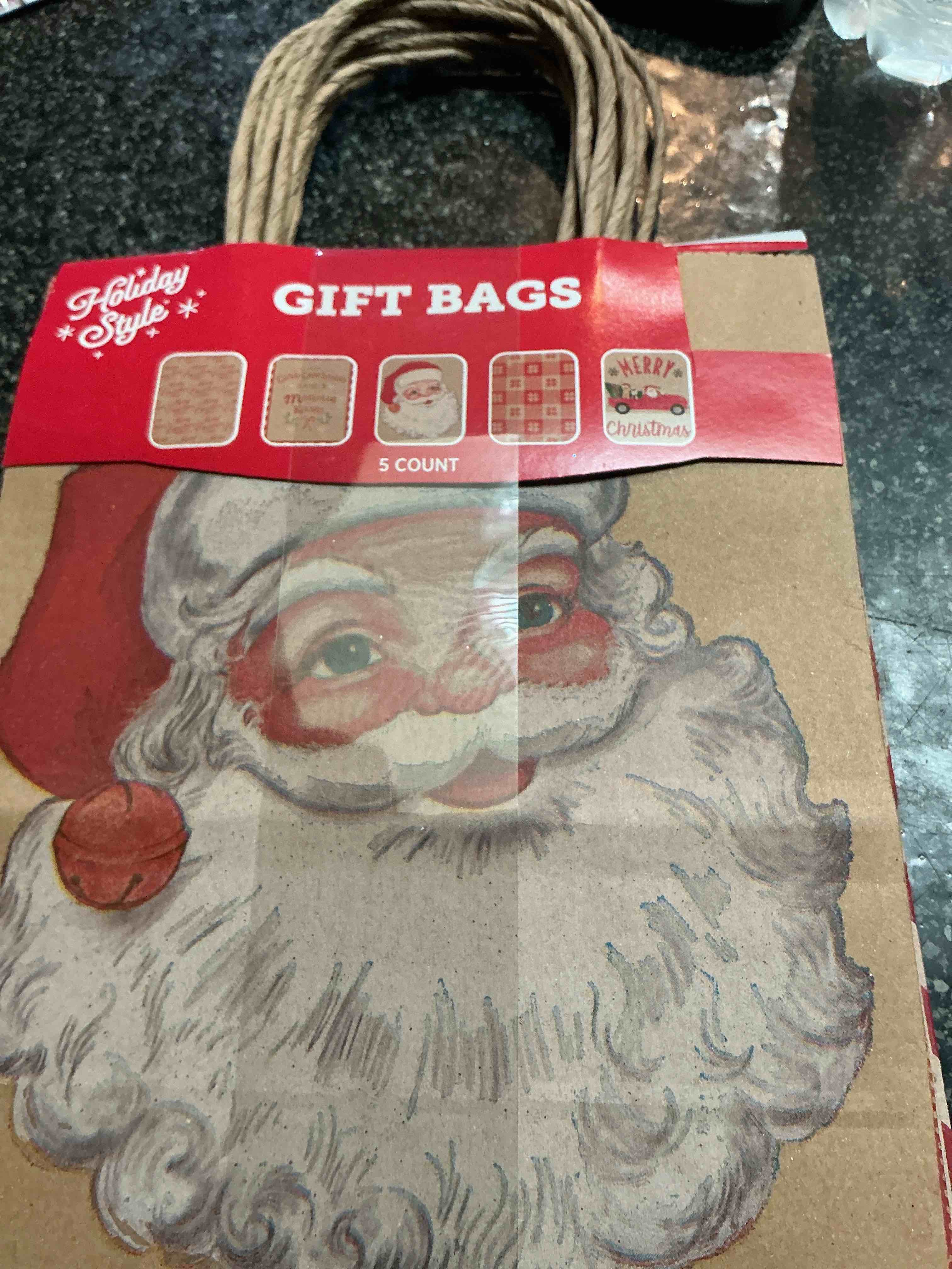 Holiday Style - Gift Bags - 5  Count 