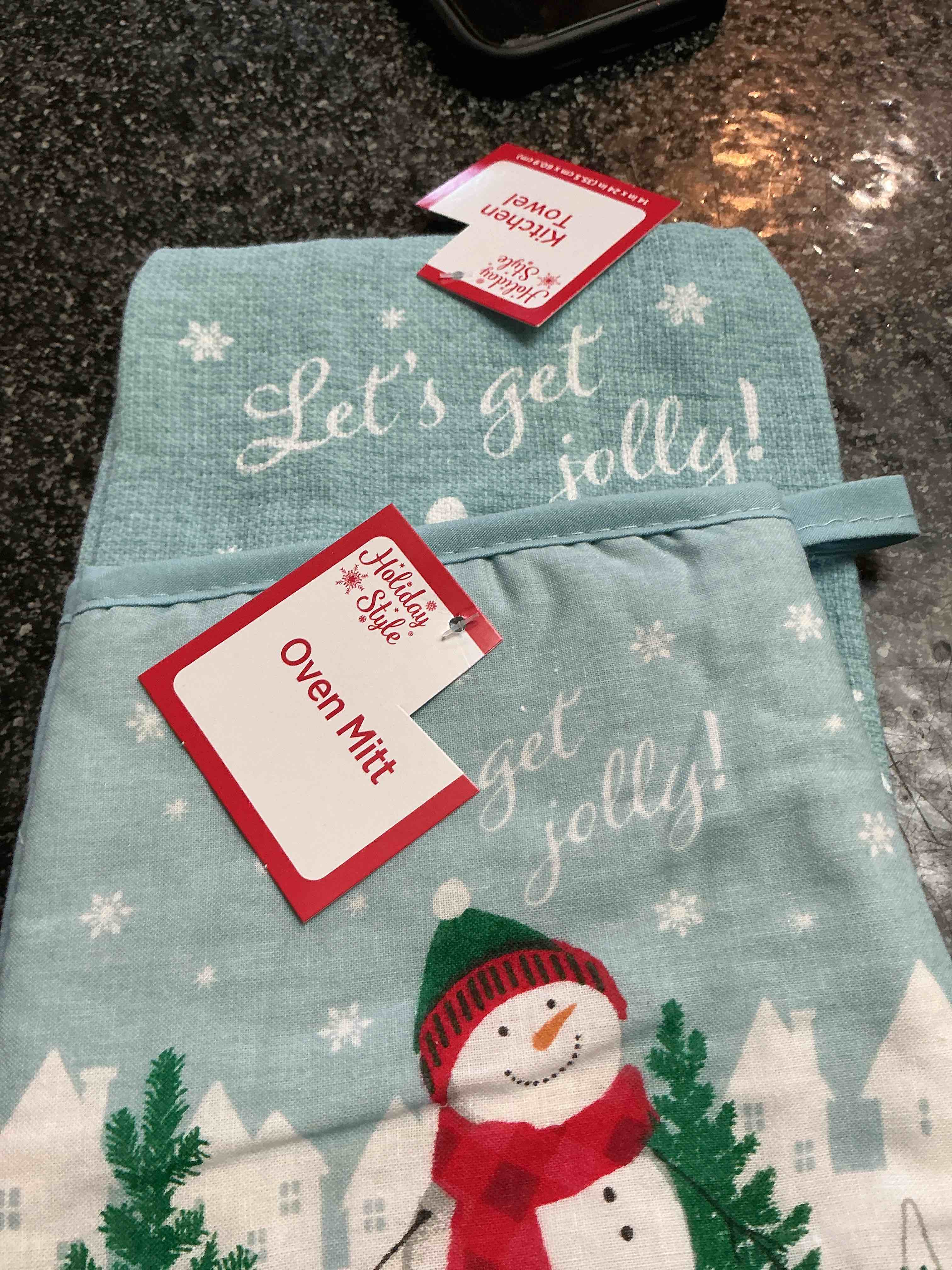 Holiday Style Pot Holder & Kitchen Towel 