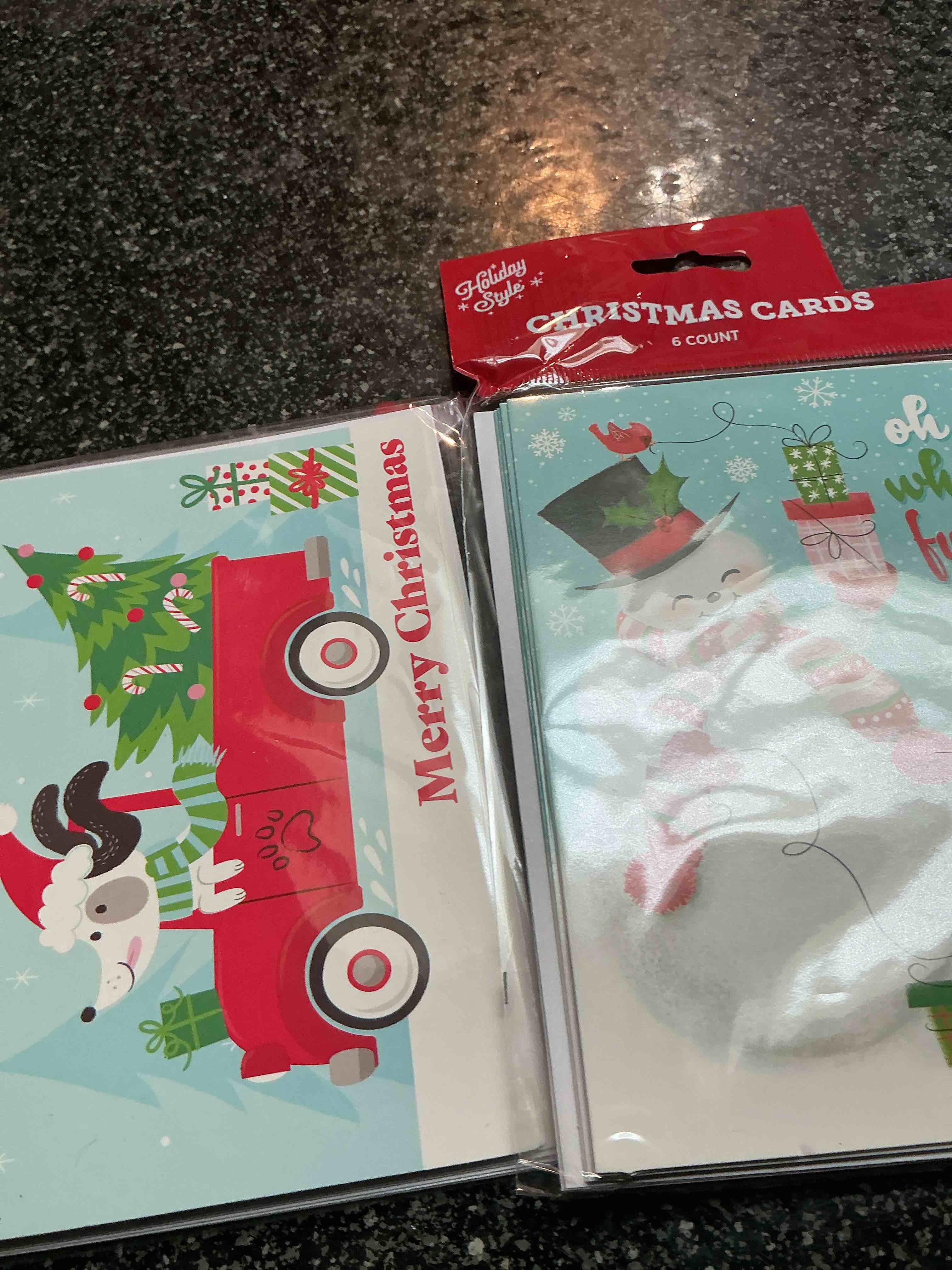 Holiday Style Christmas Cards 6 Count