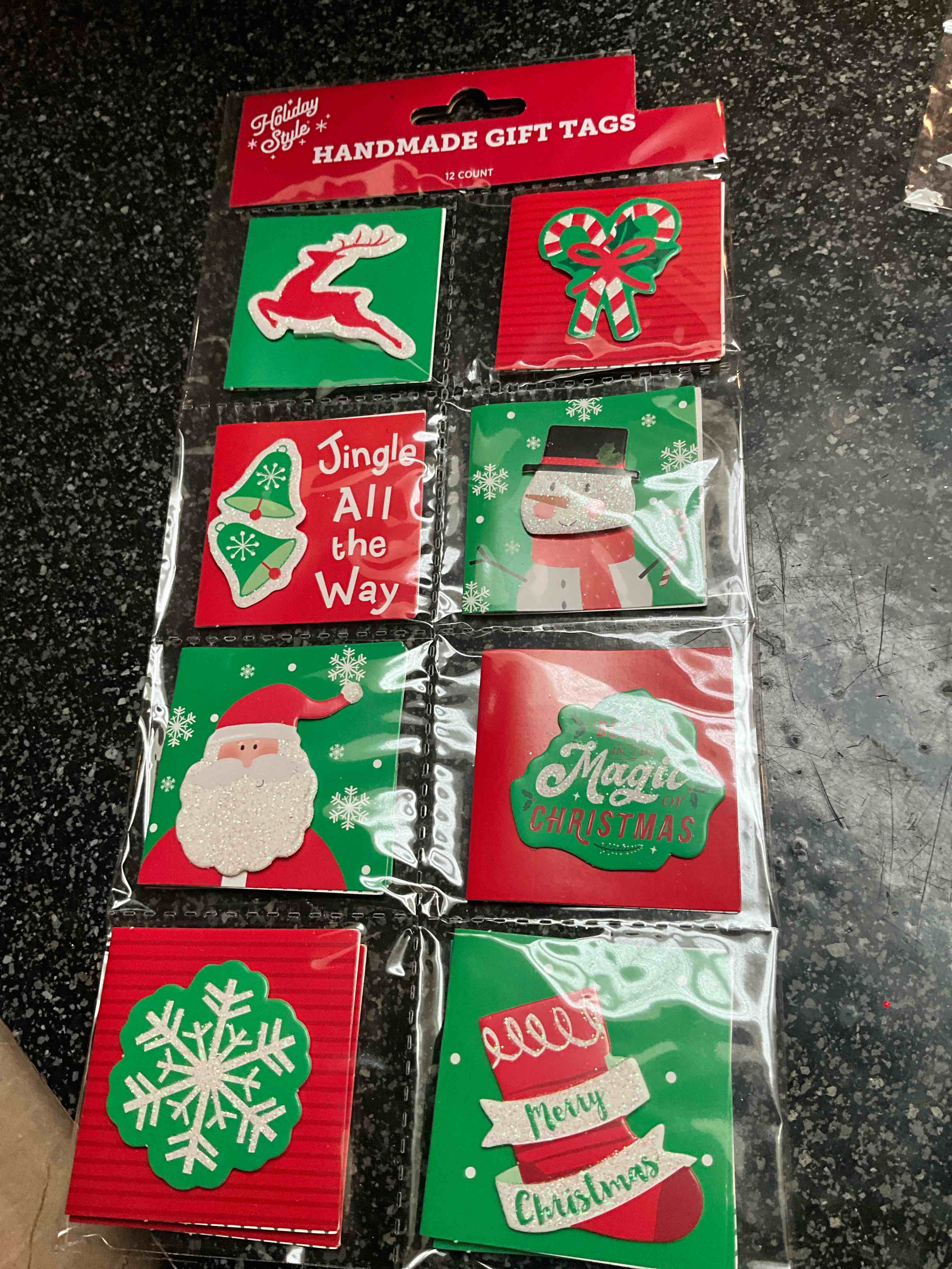 Holiday Style - Handmade Gift Tags - 12 count 