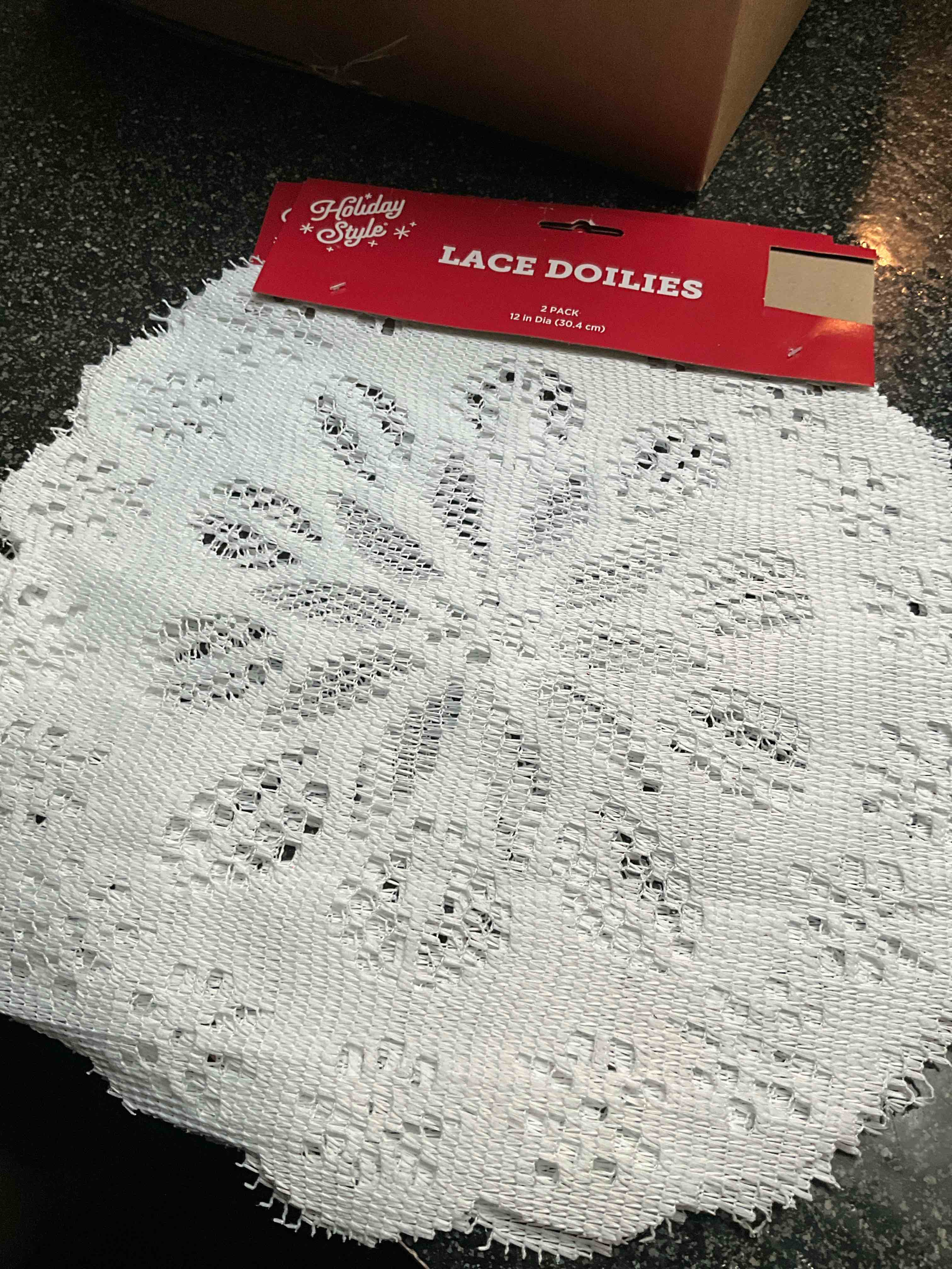 Holiday Style - Lace Doilies - 2 count - 12in