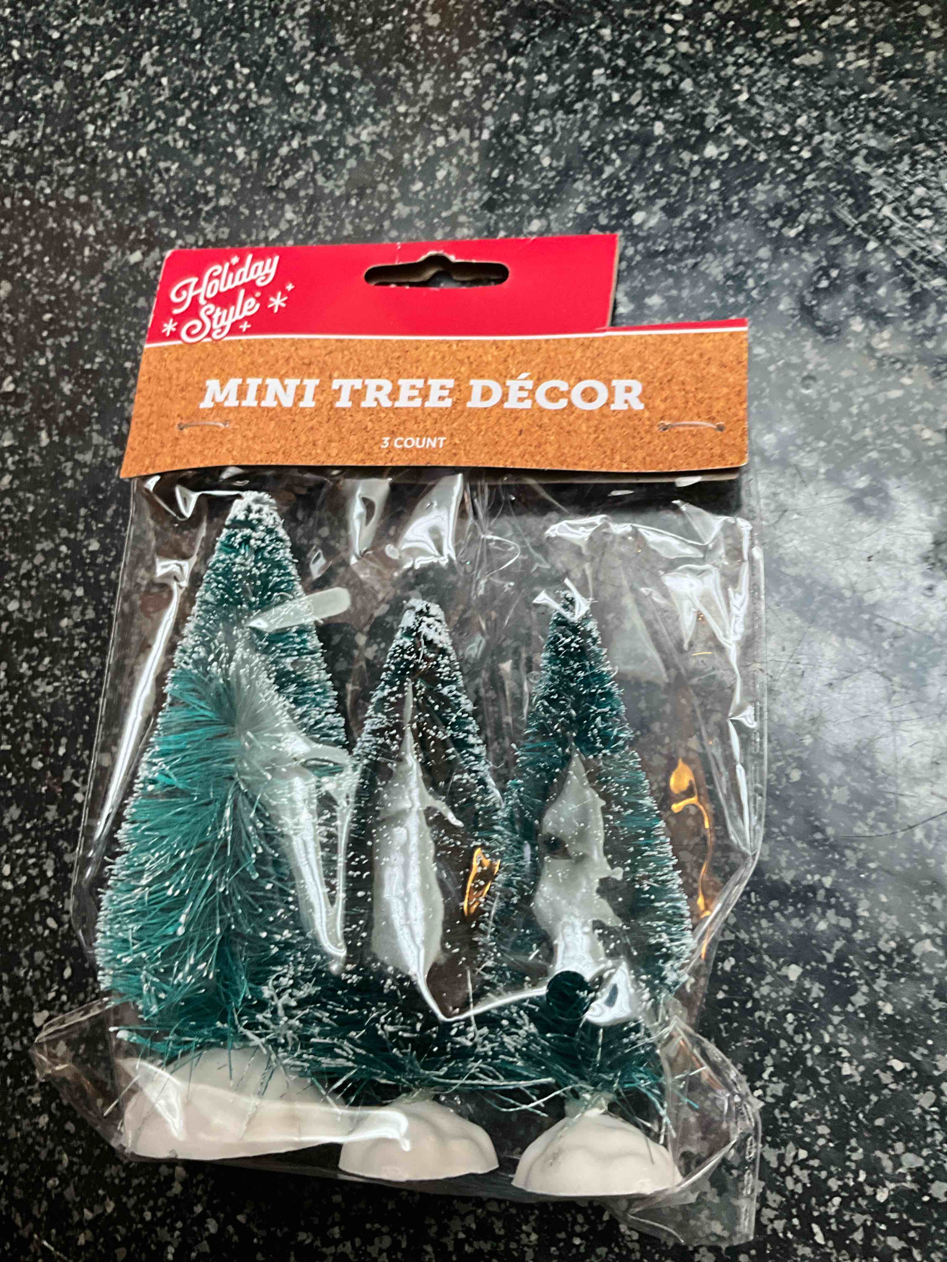 Holiday Style - Mini Tree Decor - 3 count