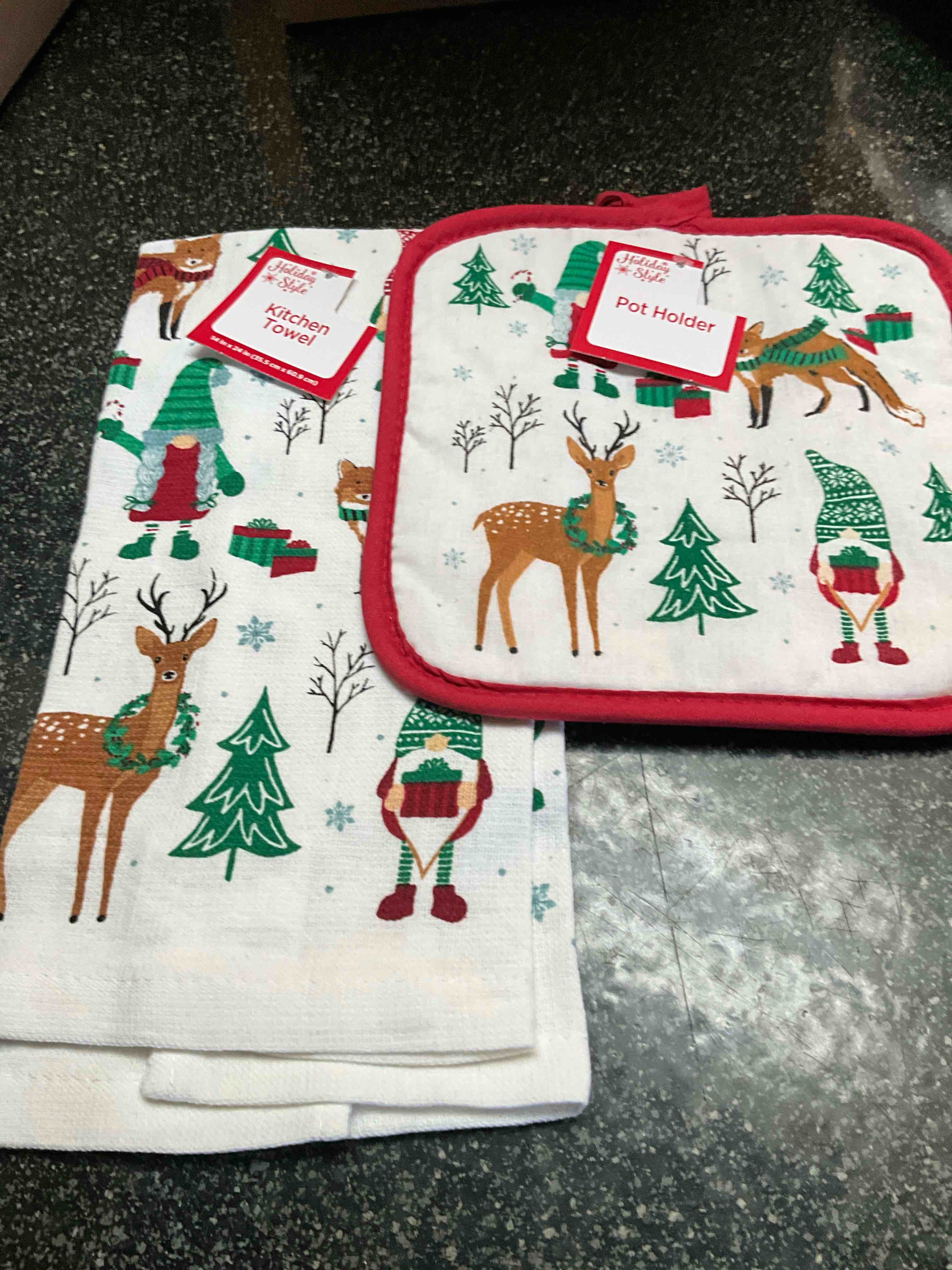 Holiday Style - Pot Holder & Towel Set