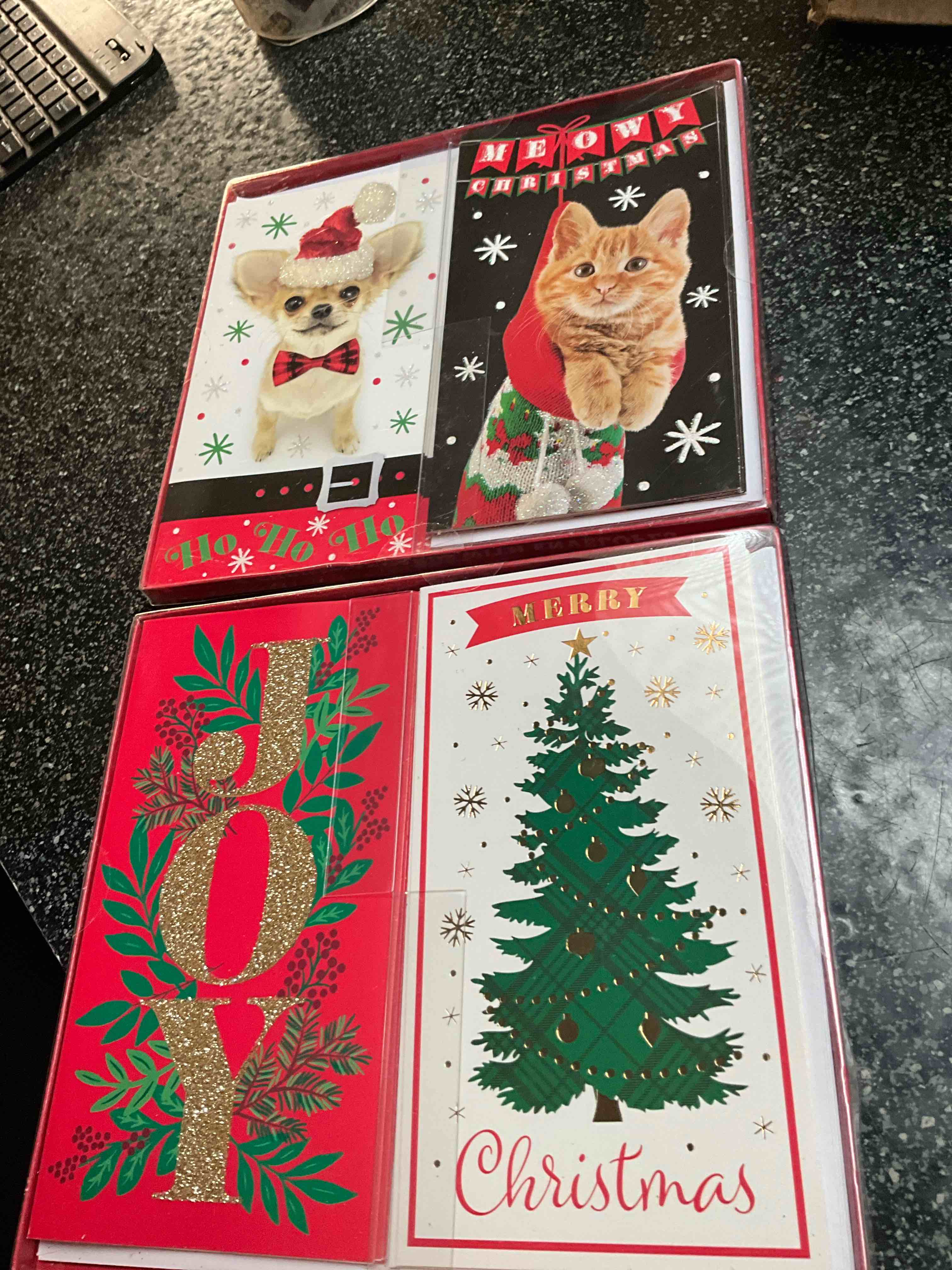 holiday style - christmas cards with envelopes - 8 count