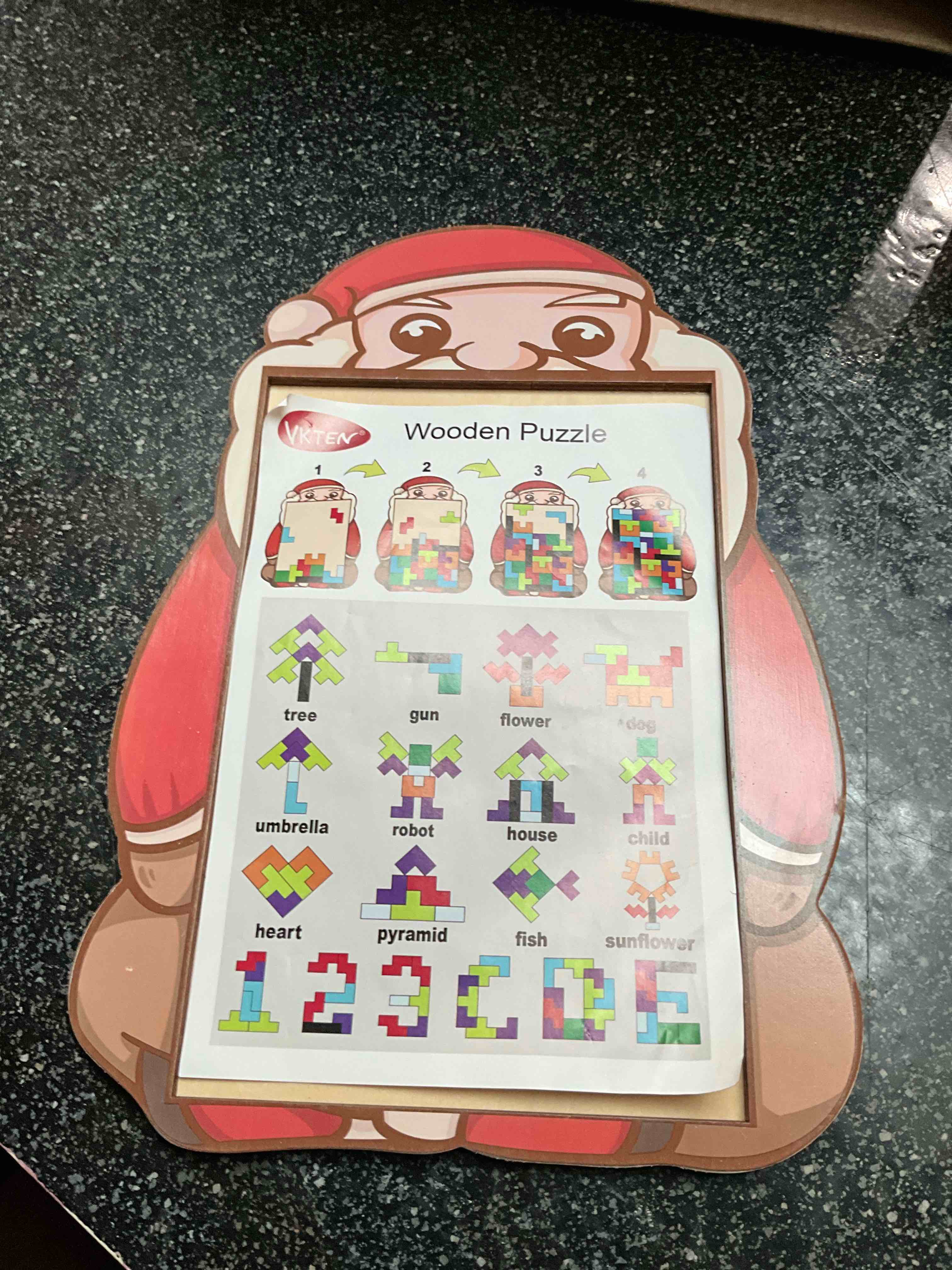 VKTEN - Santa Wooden Puzzle