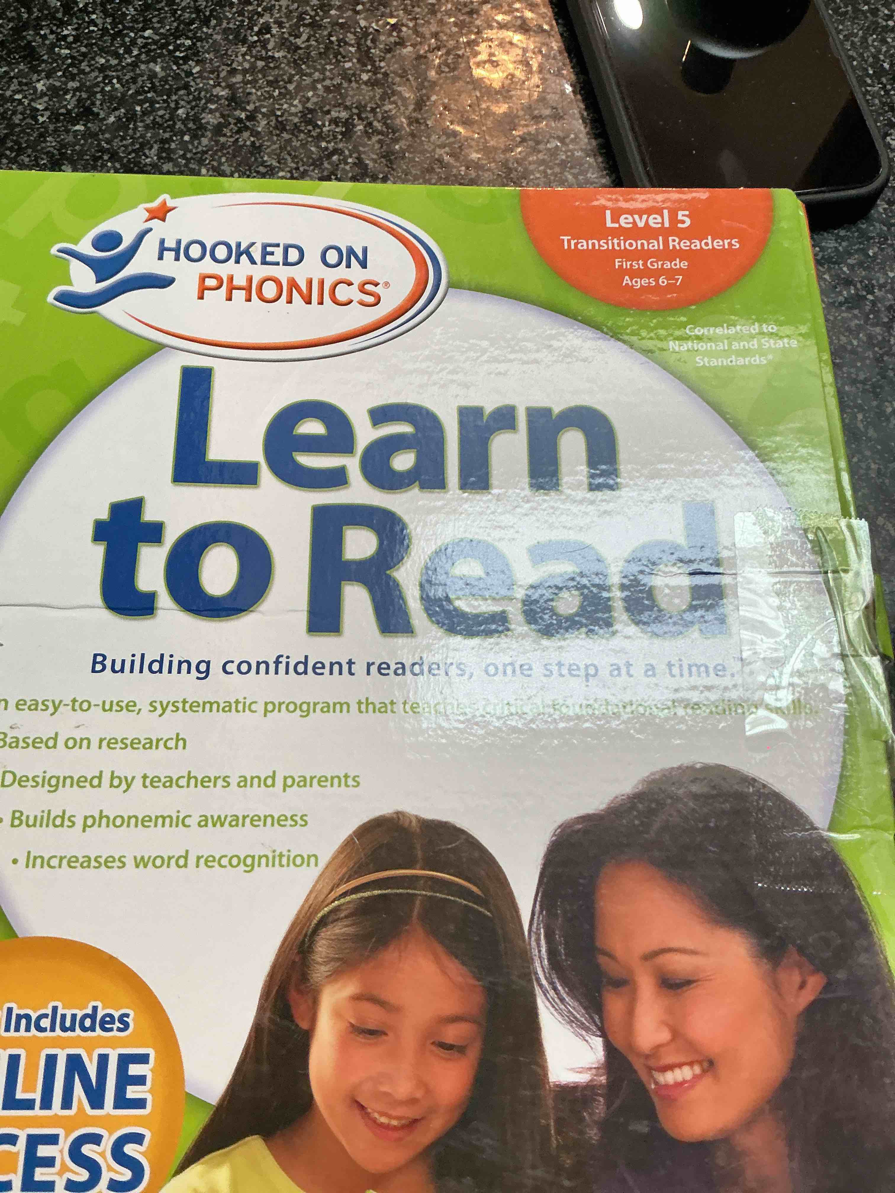 Hooked On Phonics Learn To Read Includes Online Access Level 5 Age 6-7