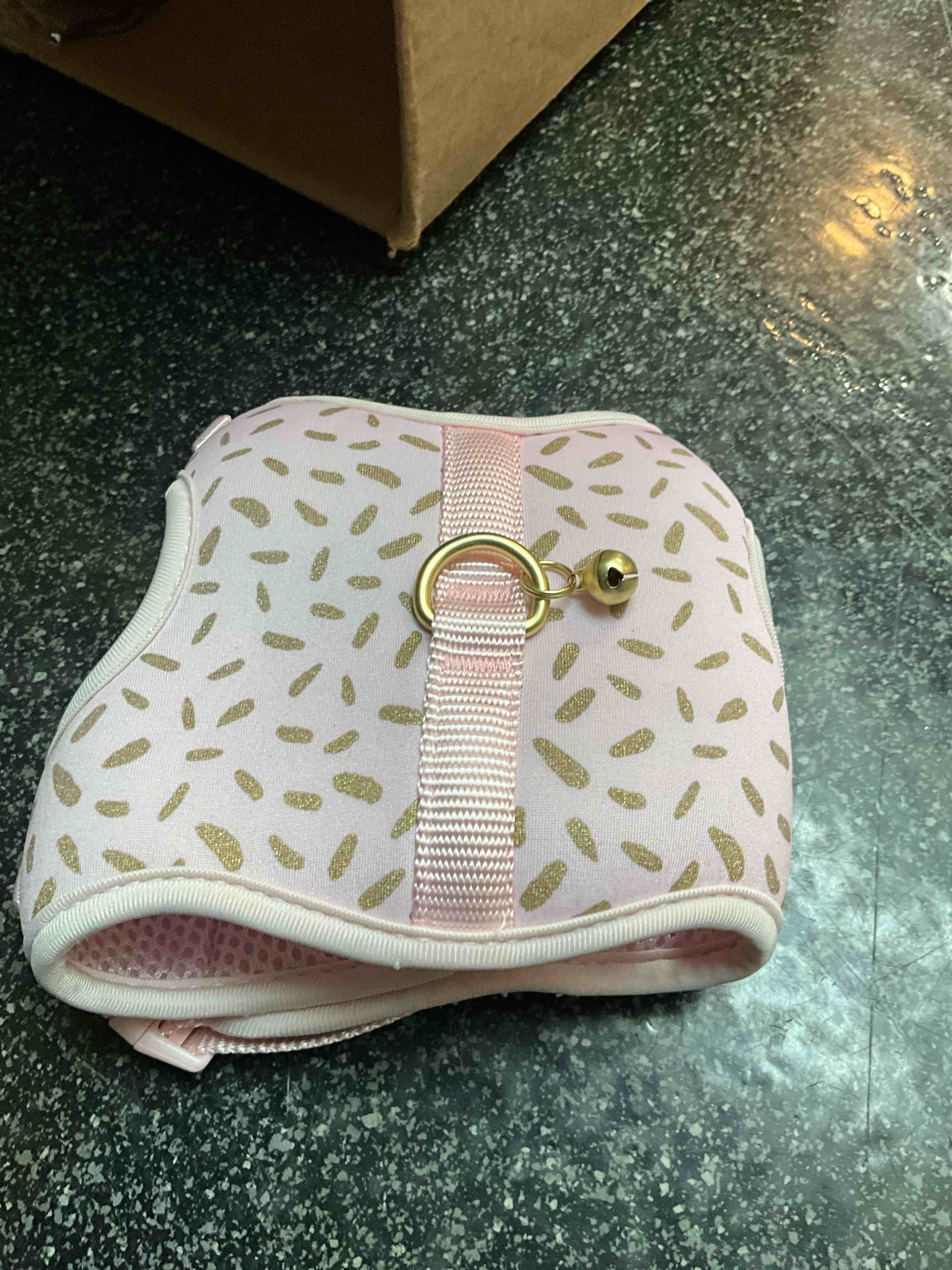 Pink/Gold — Pet Harness - size - XS