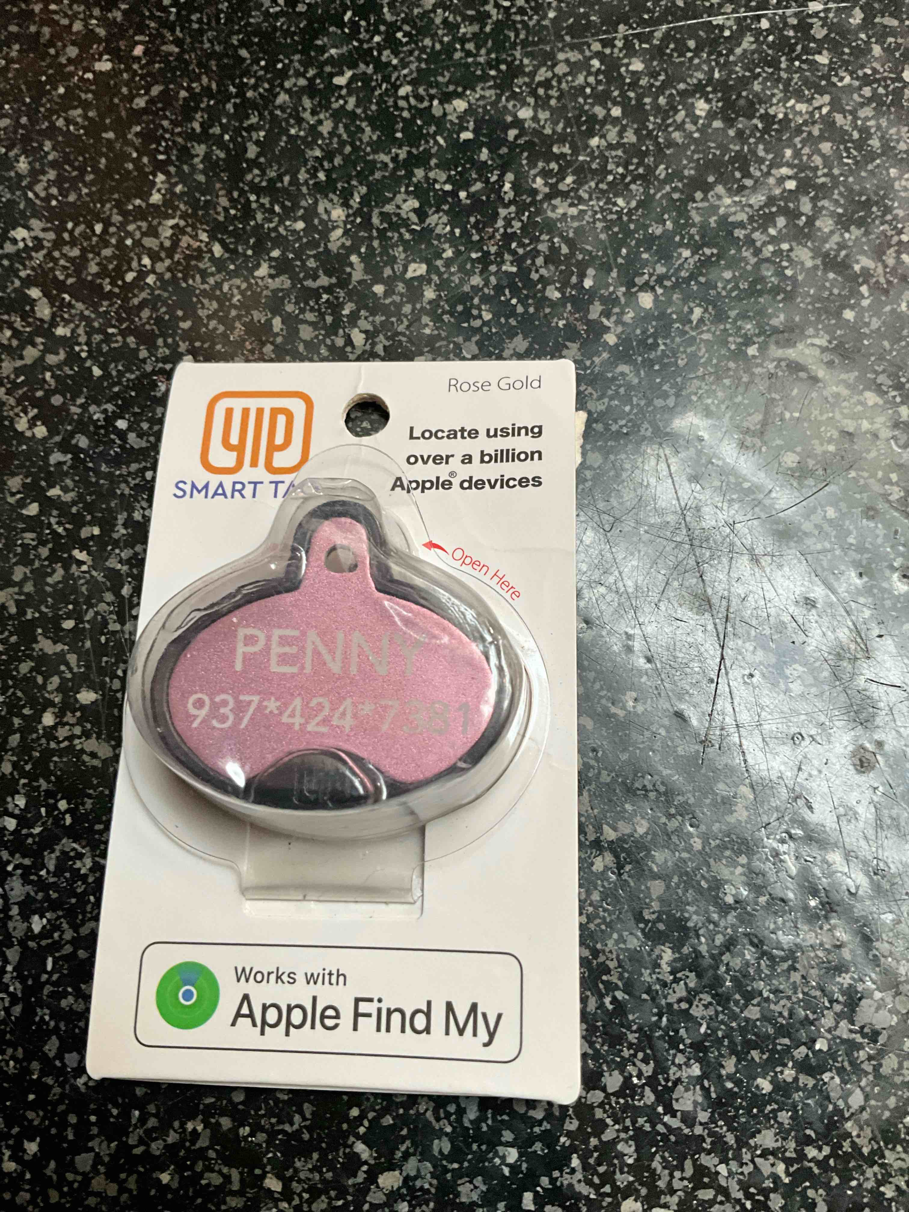 YIP - Smart Tag - Apple Find My - Rose Gold