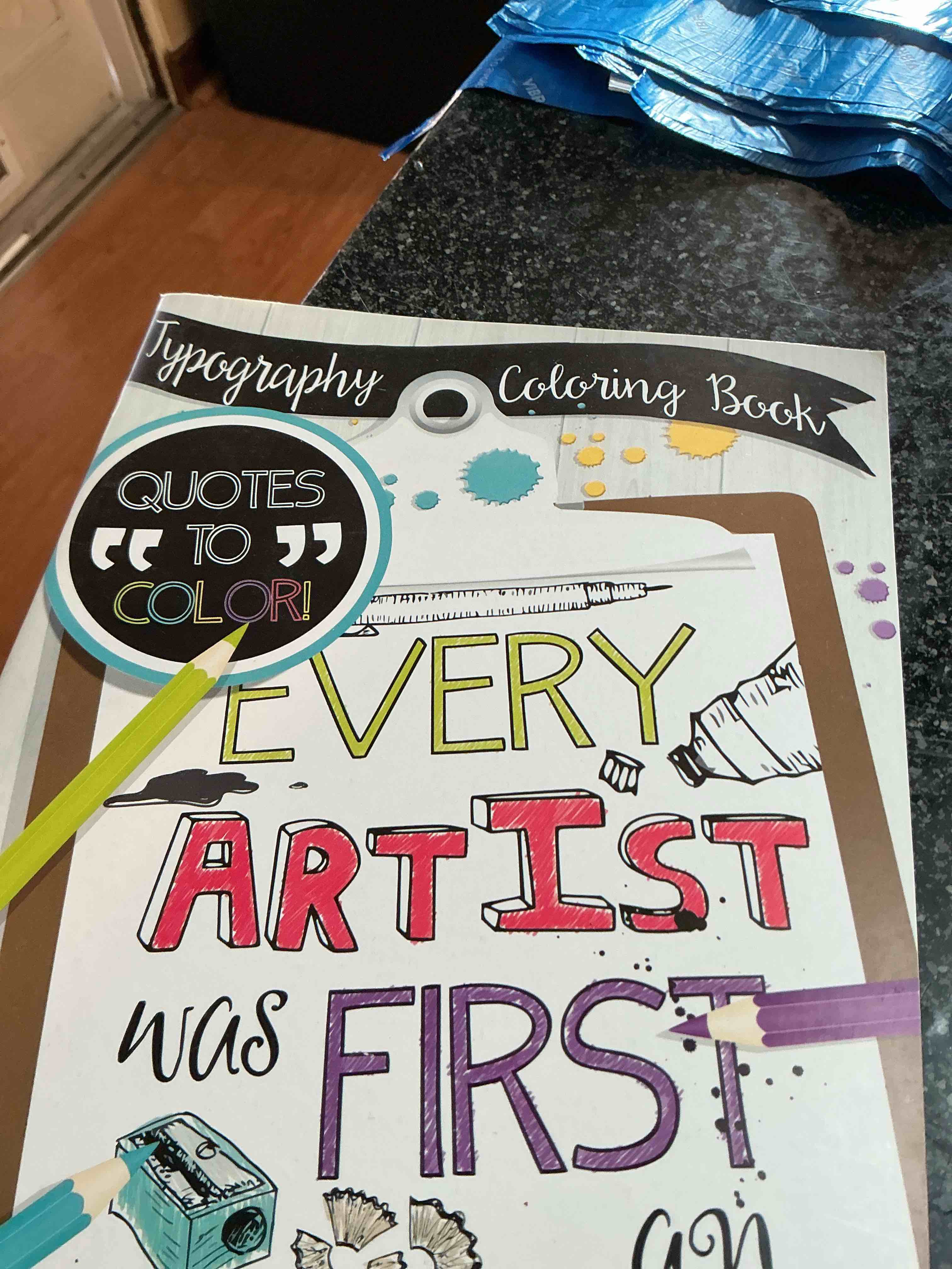 Typography Coloring Book