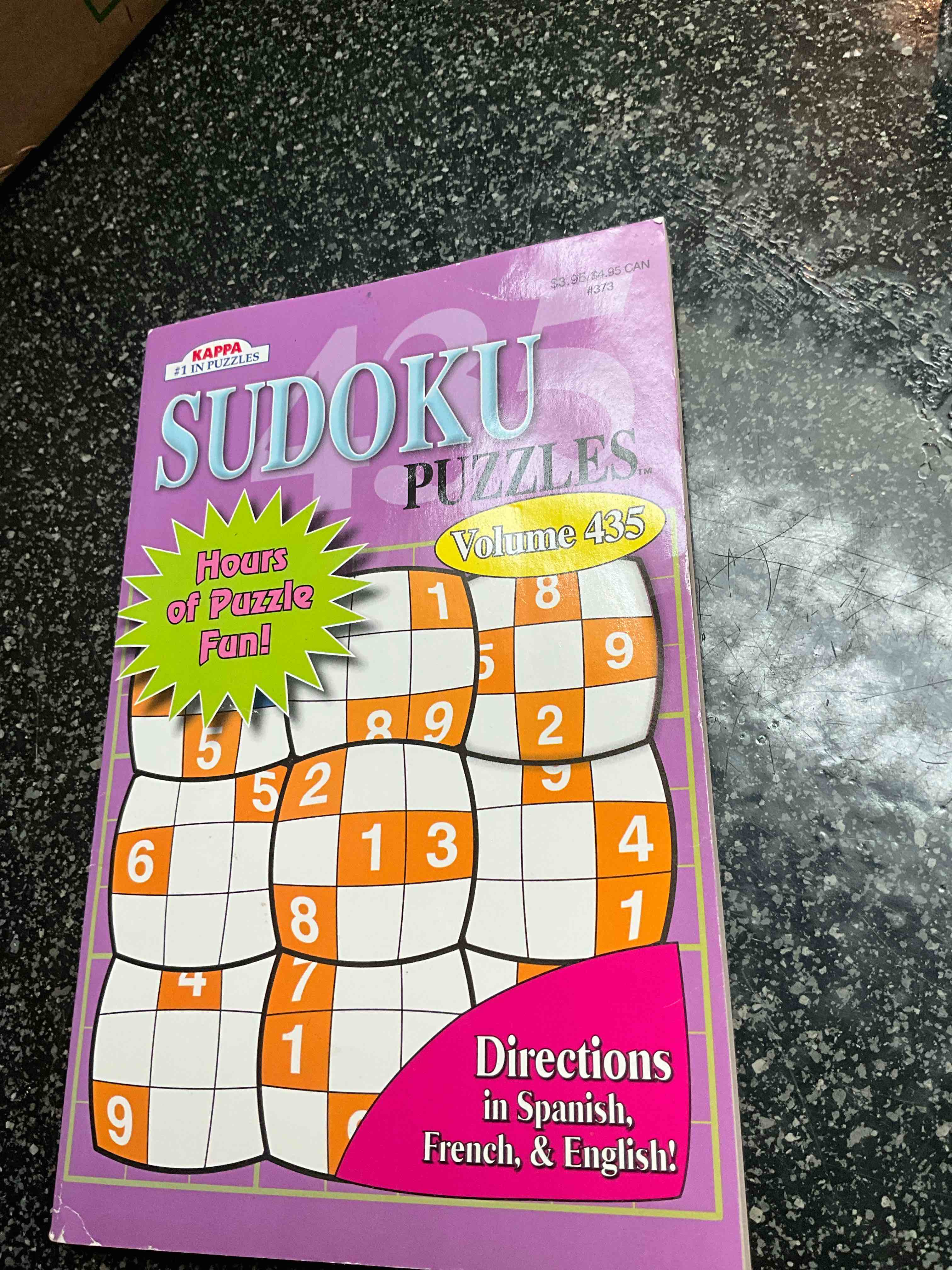 Kappa Sudoku Puzzles Volumes Vary See Sellers for Vol #(Directions in Spanish, French & English)