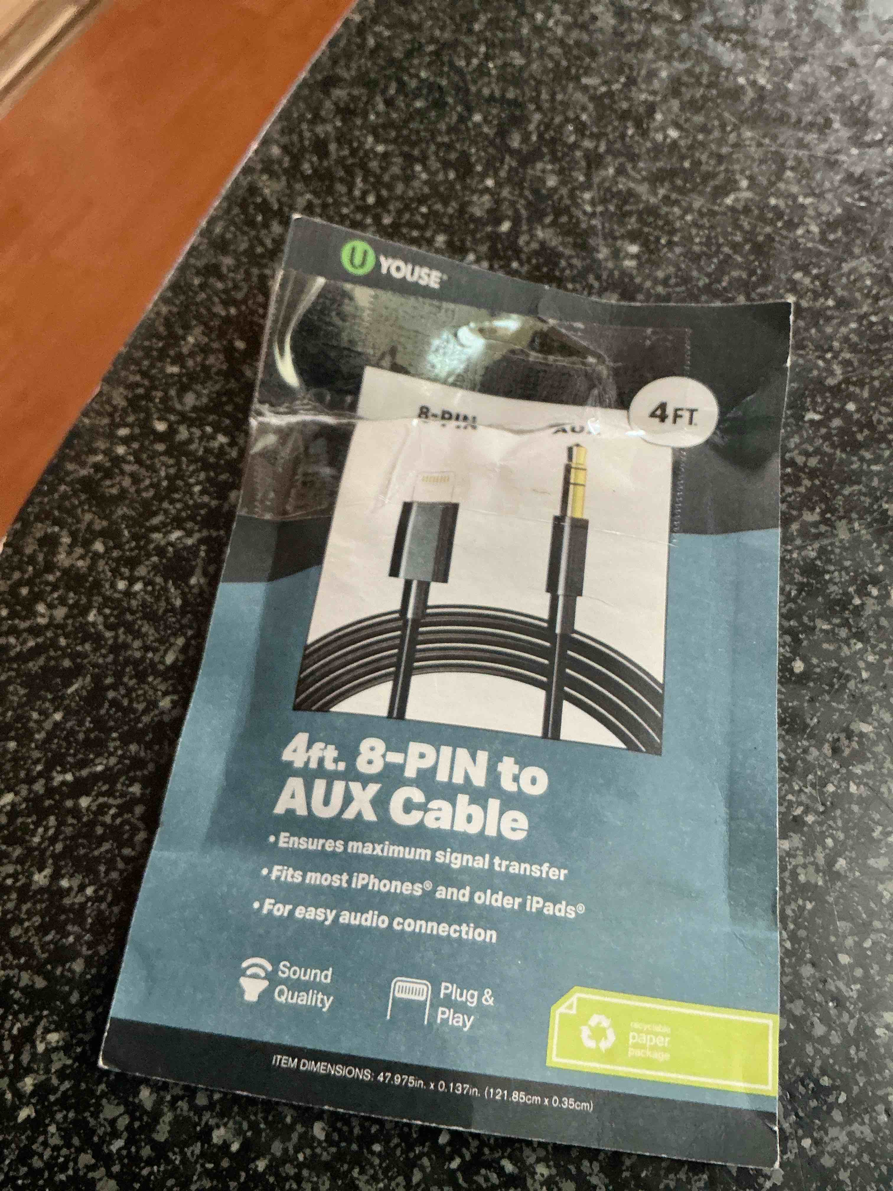 4 Ft. 8-Pin Aux Cable