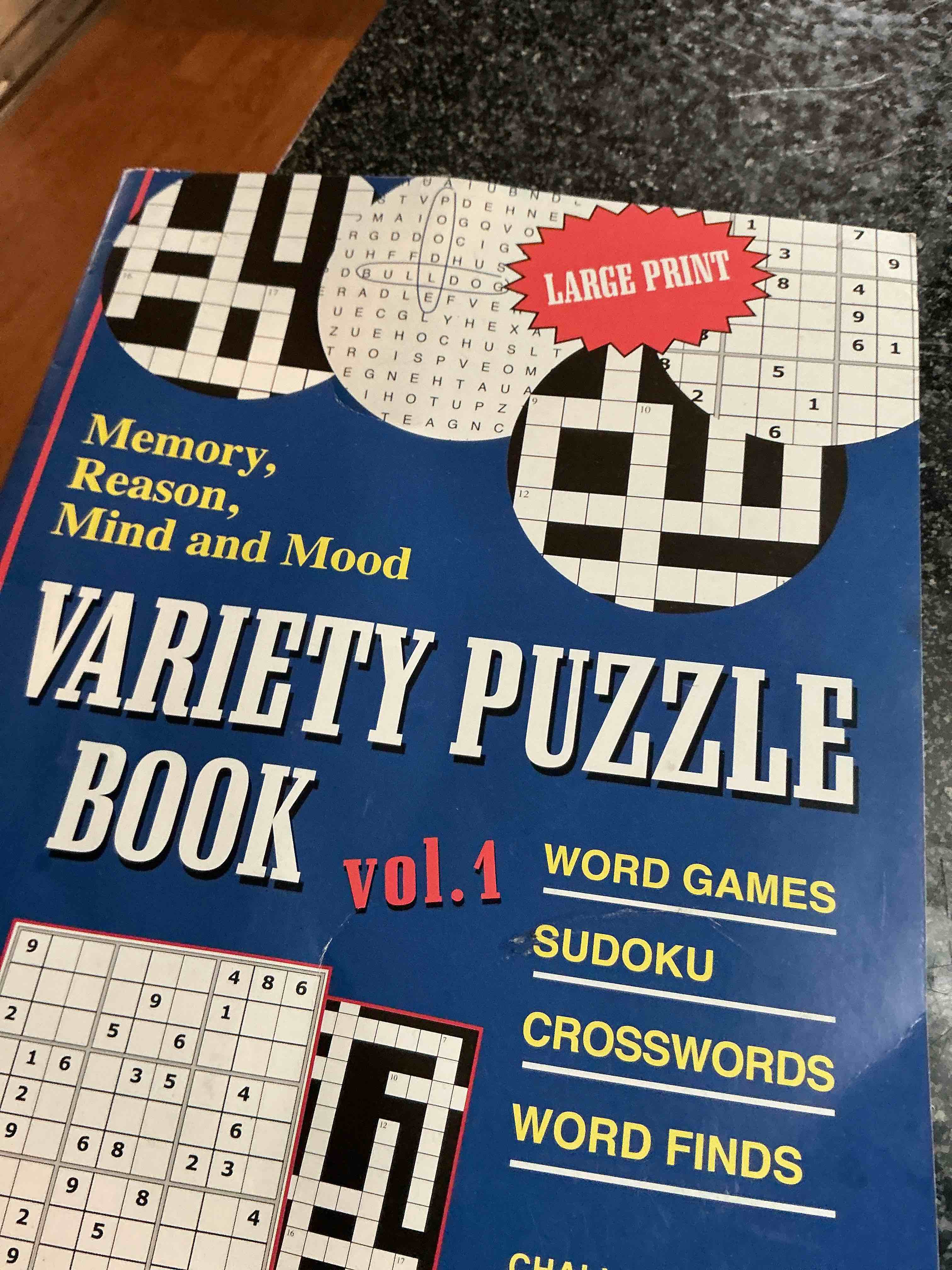 Memory Reason Mind & Mood Volume 1 Puzzle Book