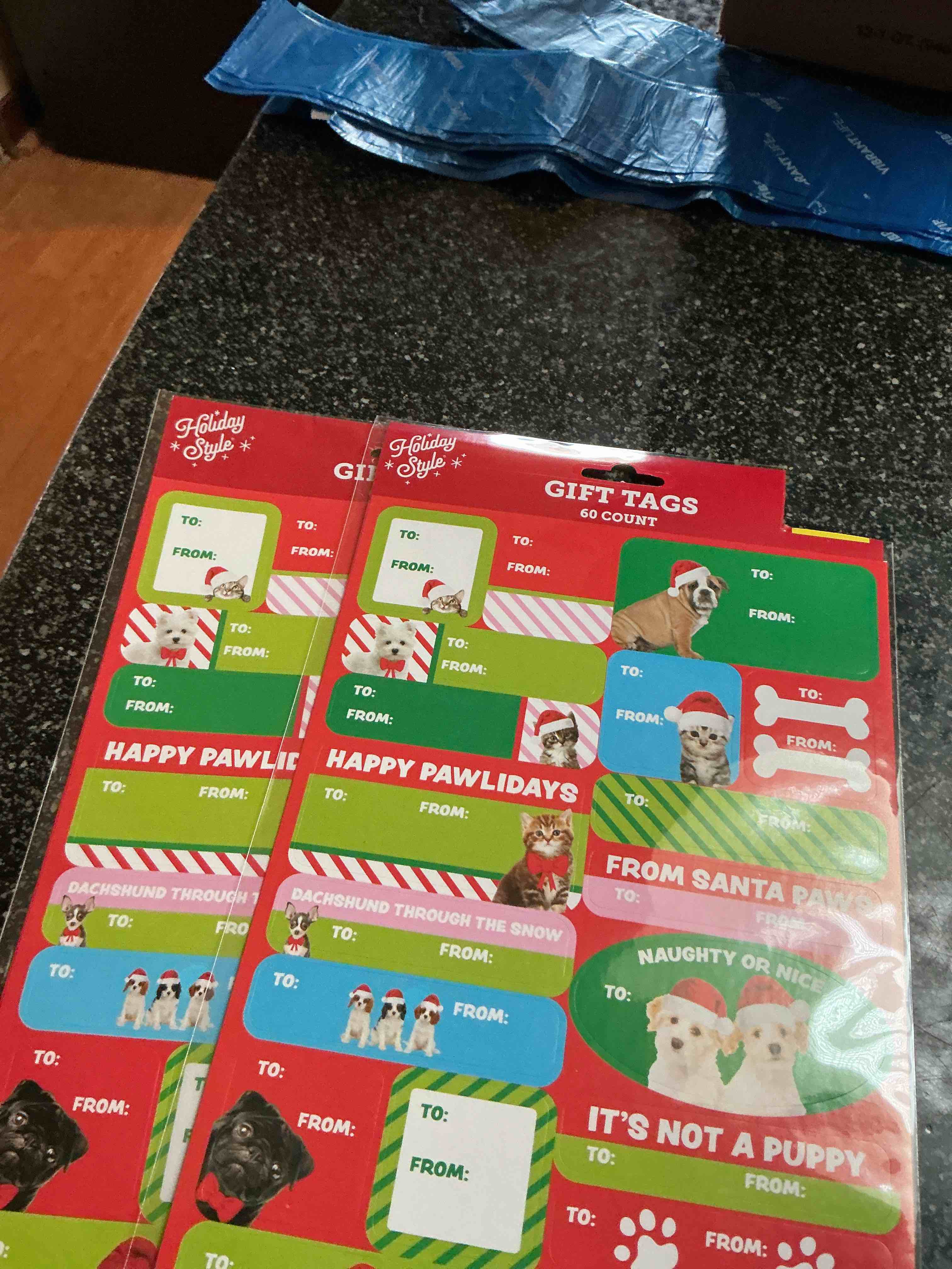 holiday style gift tags 60 count 