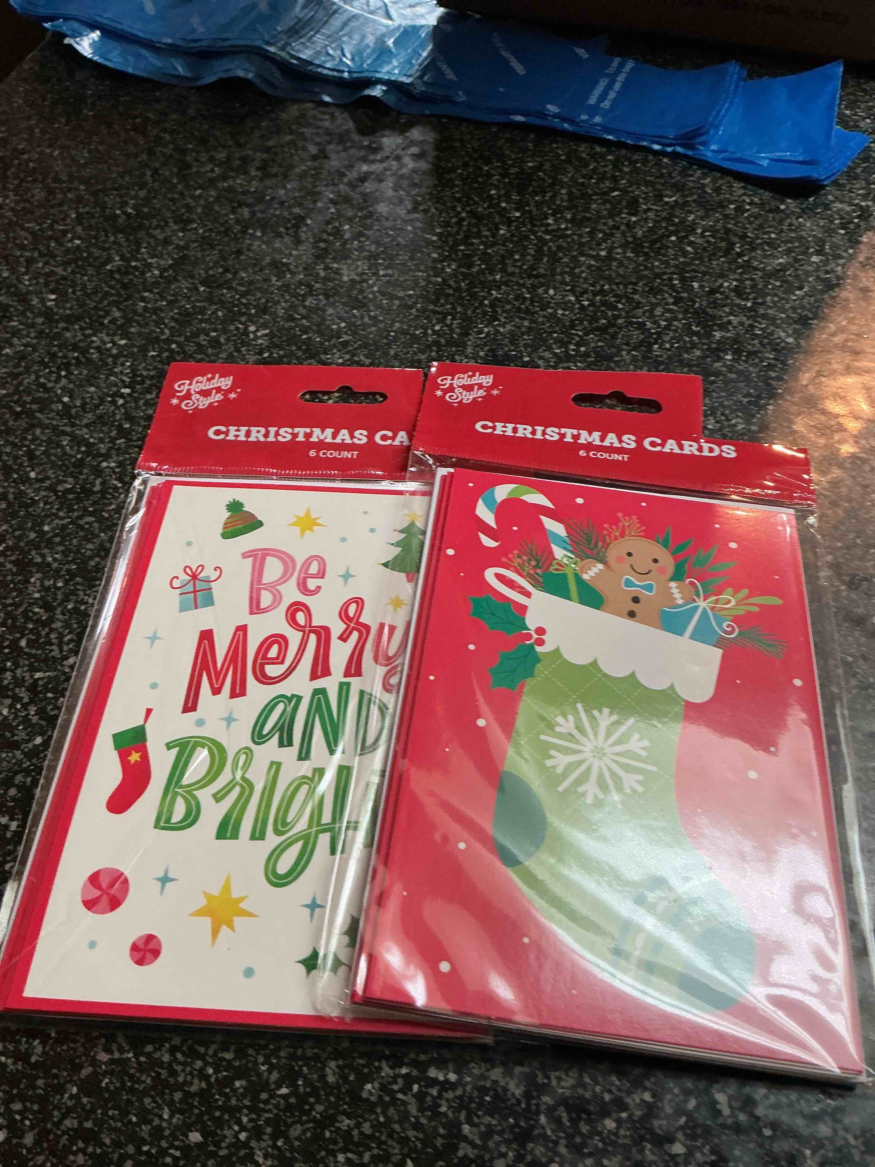 holiday style christmas cards 6 count 