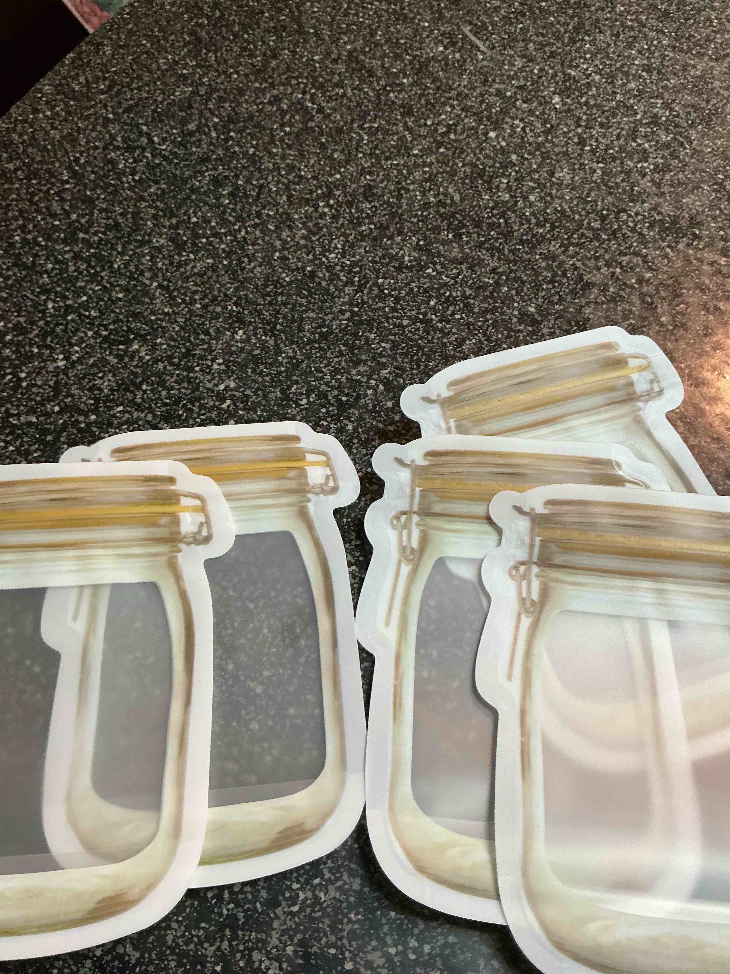 5 Count Mason Jar - Zip Lock Bags