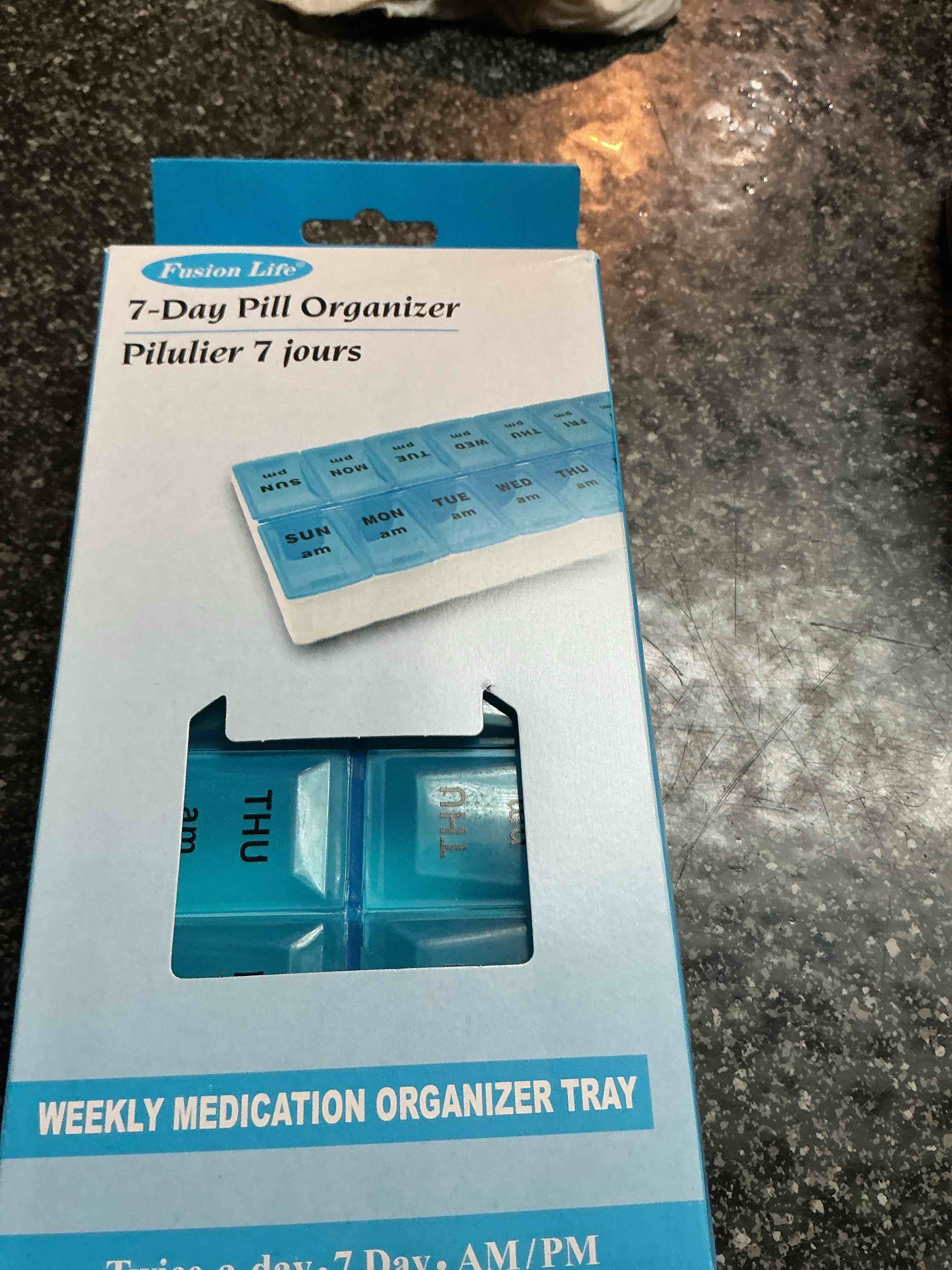 Fashion Life 7-Day Pill Organizer Blue In Color