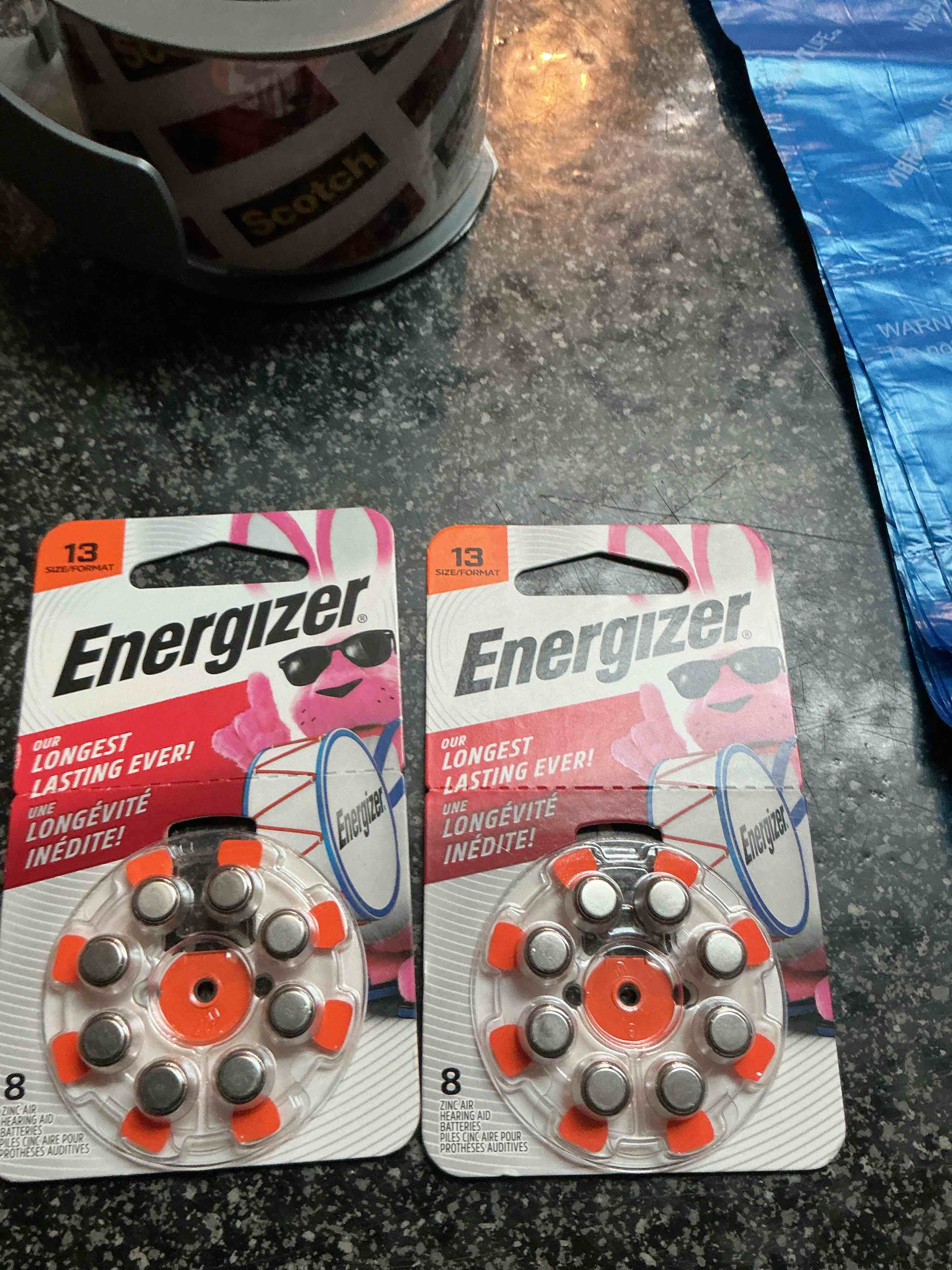 Energizer Hearing Aid Batteries Size 13, Orange Tab (8 Battery Count)