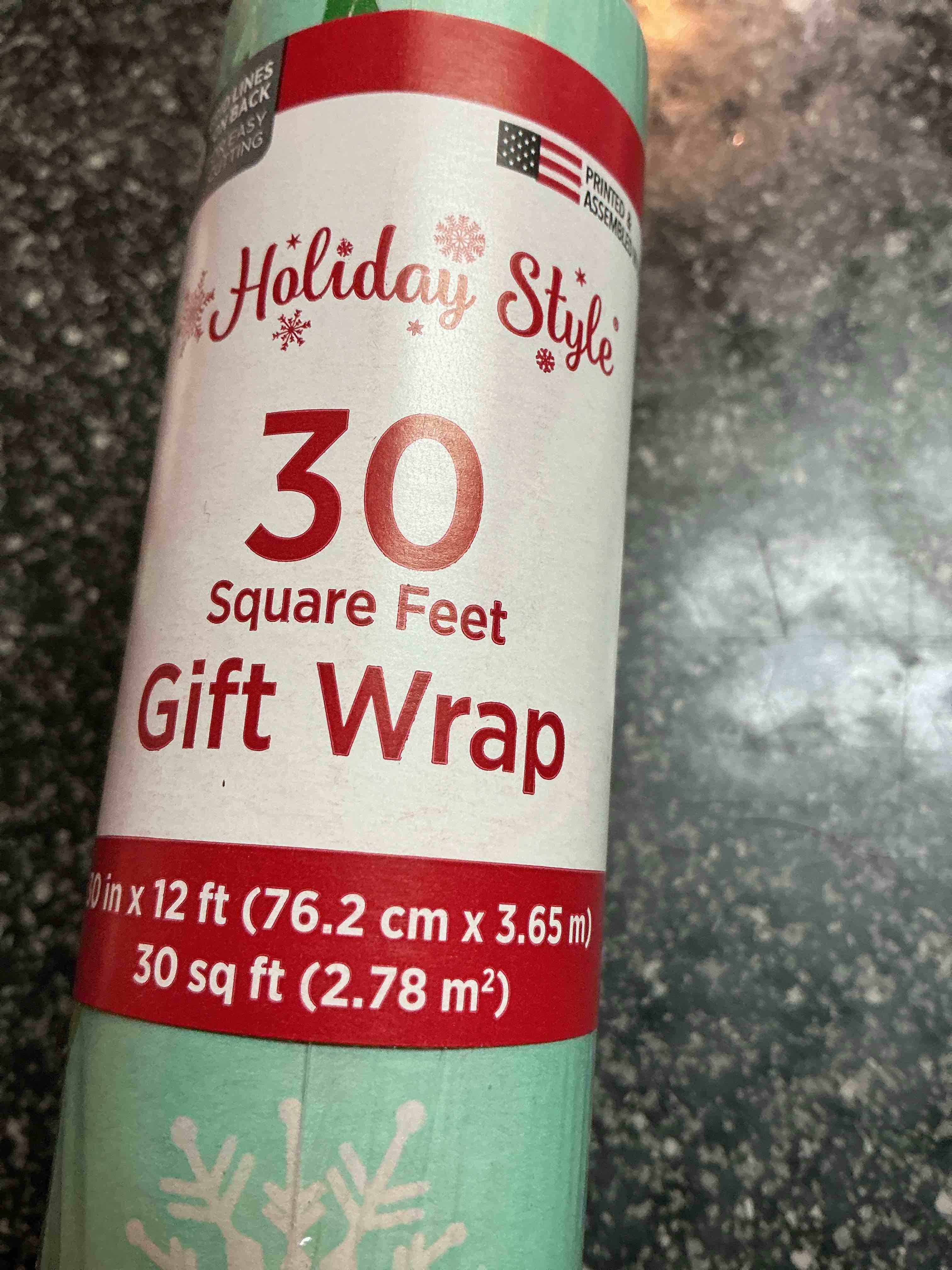 Holiday Style 30 Sq. ft. Gift Wrap