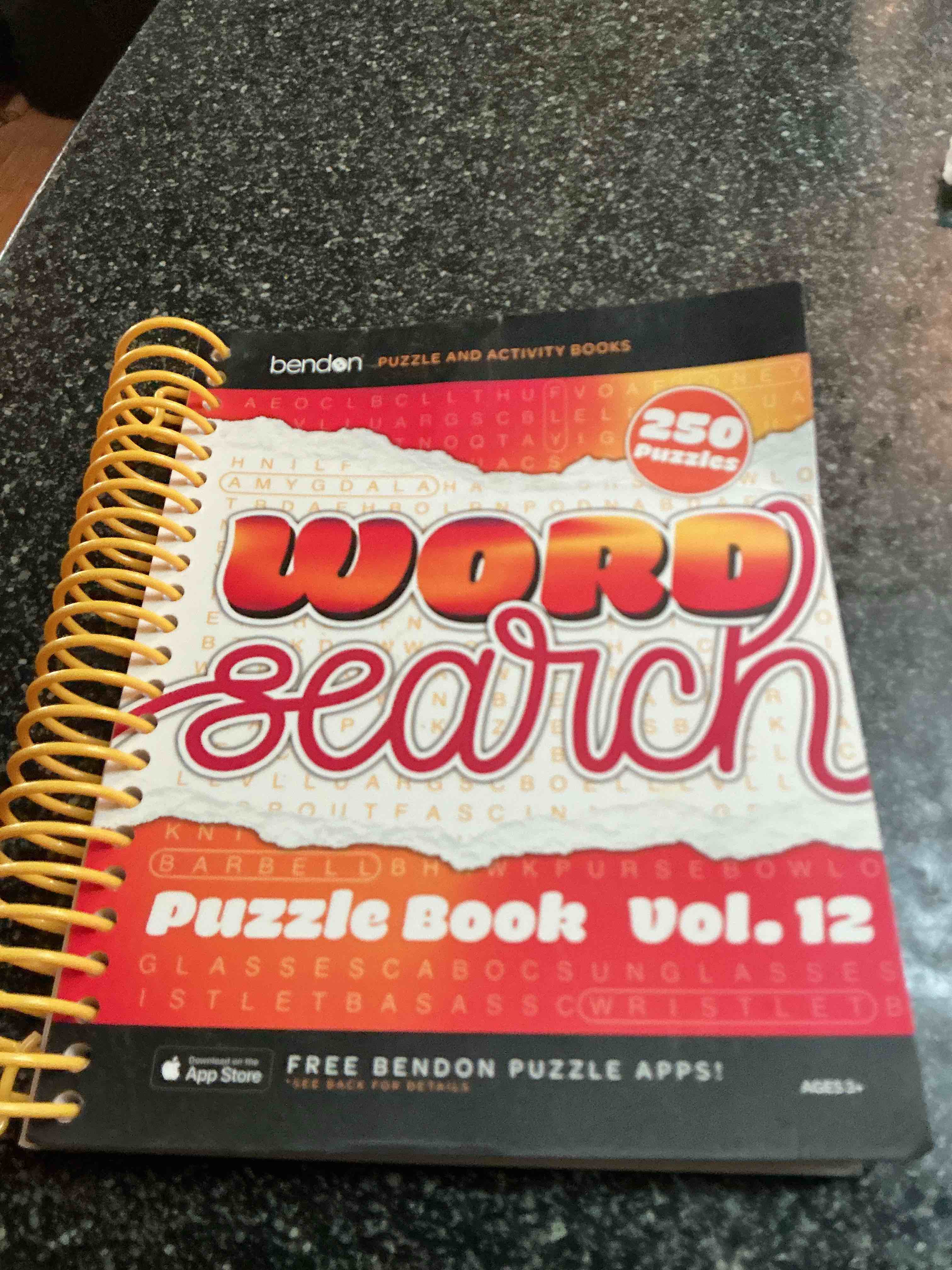 Bendon Word Search Puzzle Book Vol. 12 - 250 Puzzle