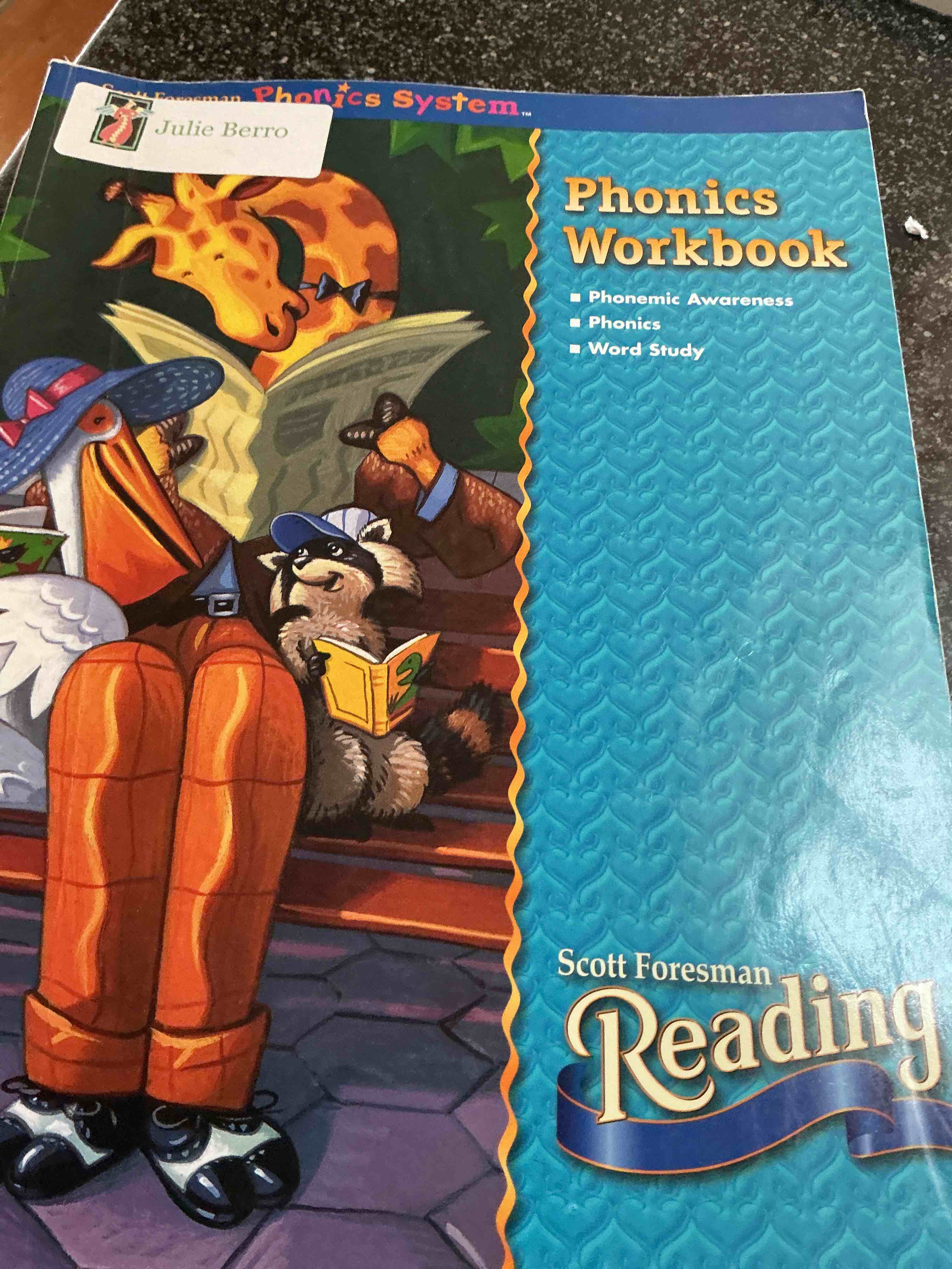 Julie Berry Phonic Workbook