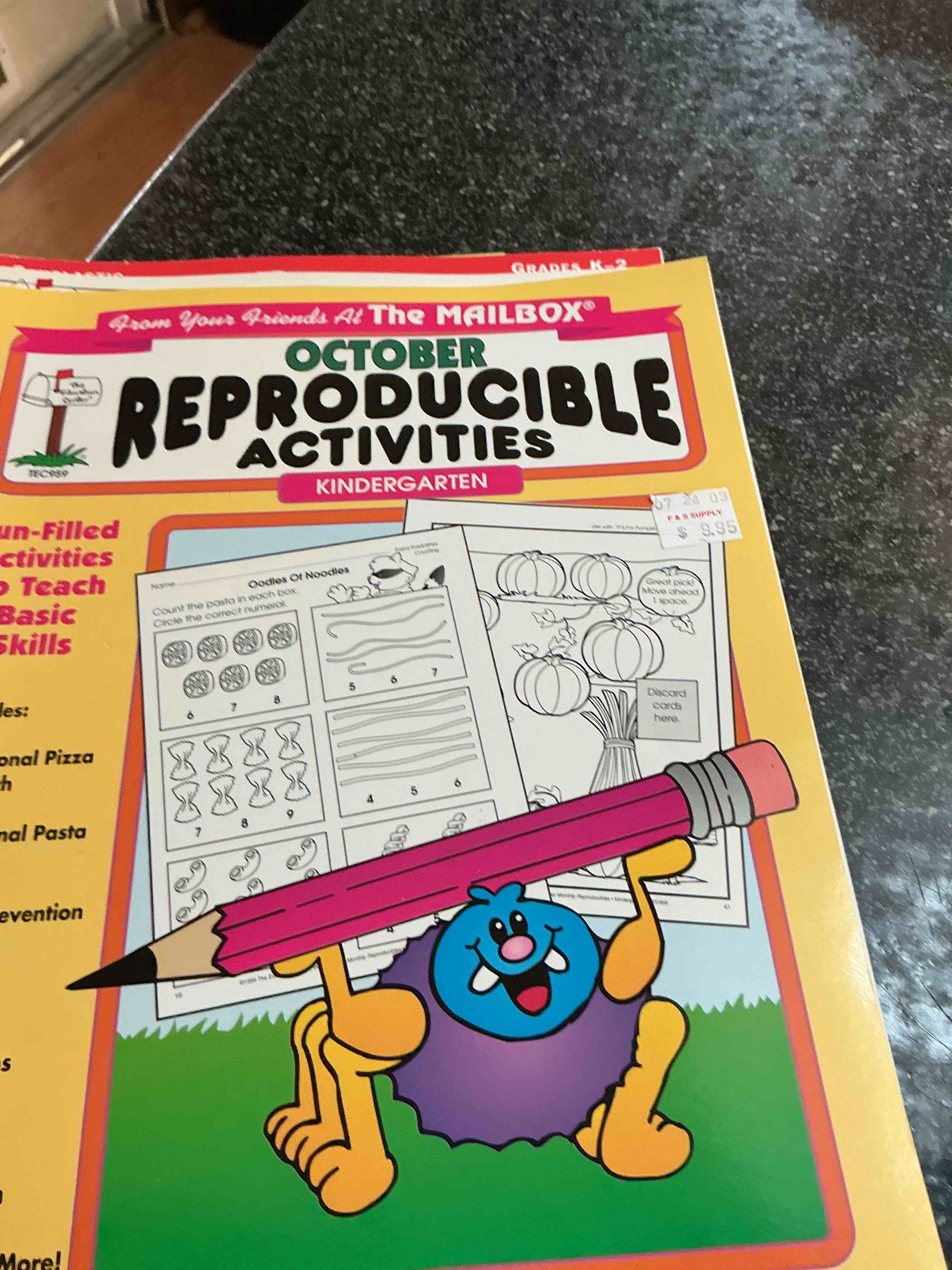 October Reproducible Activities Kindergarten