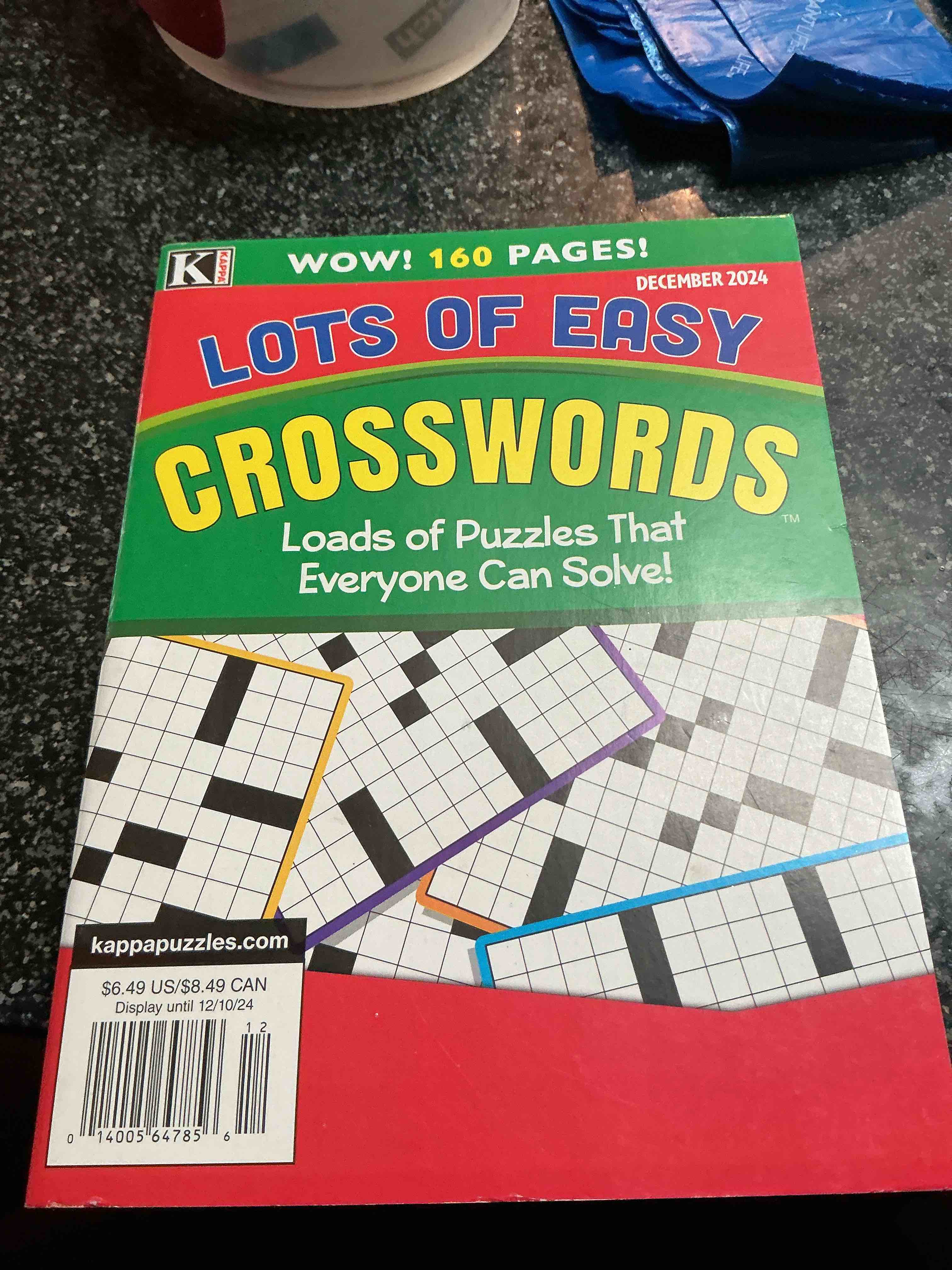 Condition photo showing New/Like New for Kappa Lots Of Easy Crosswords Loads Of PuzzleWow  Over 160 Pages 