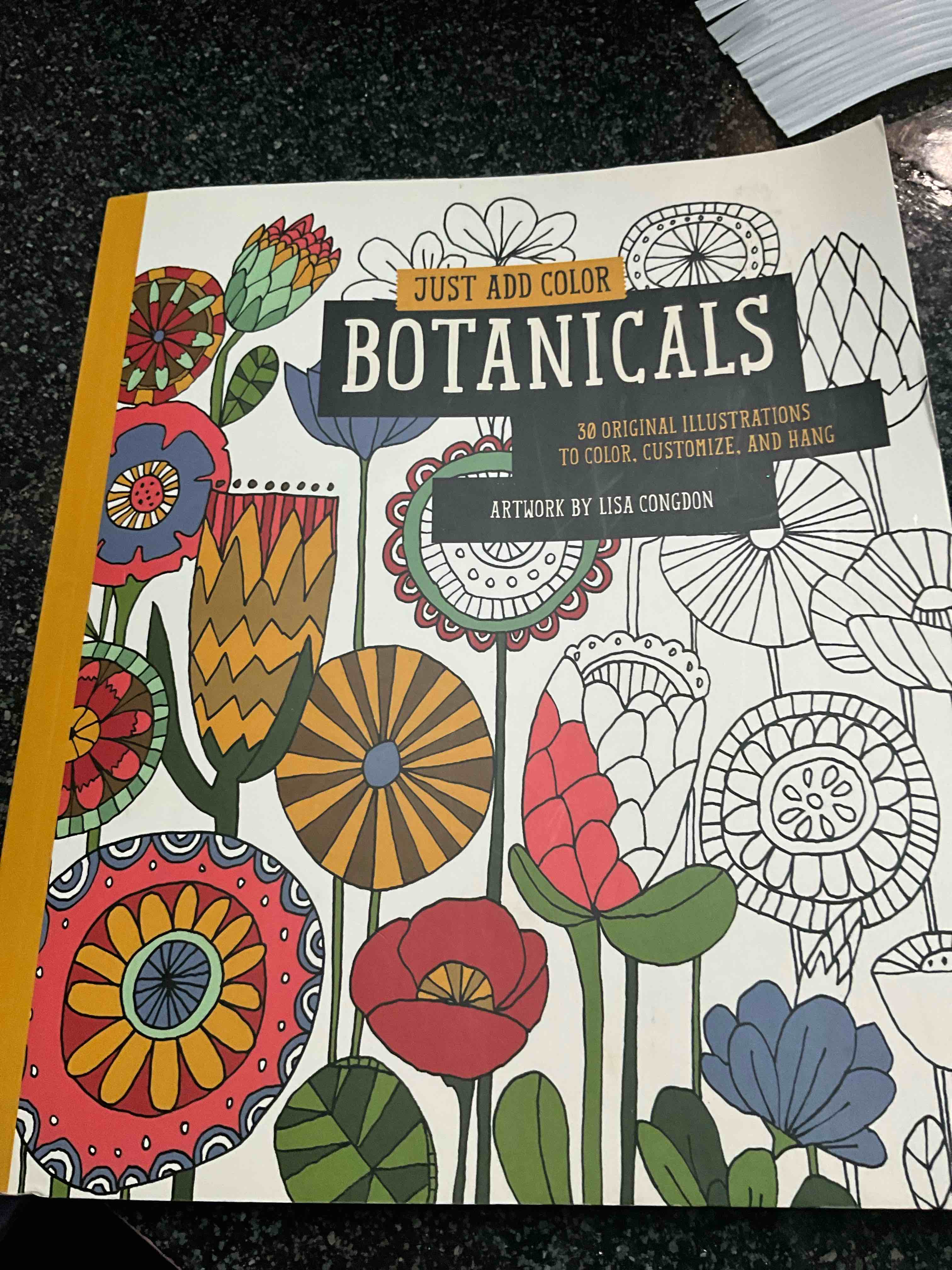 Botanicals - Just Add Color - 30 Originals To Color