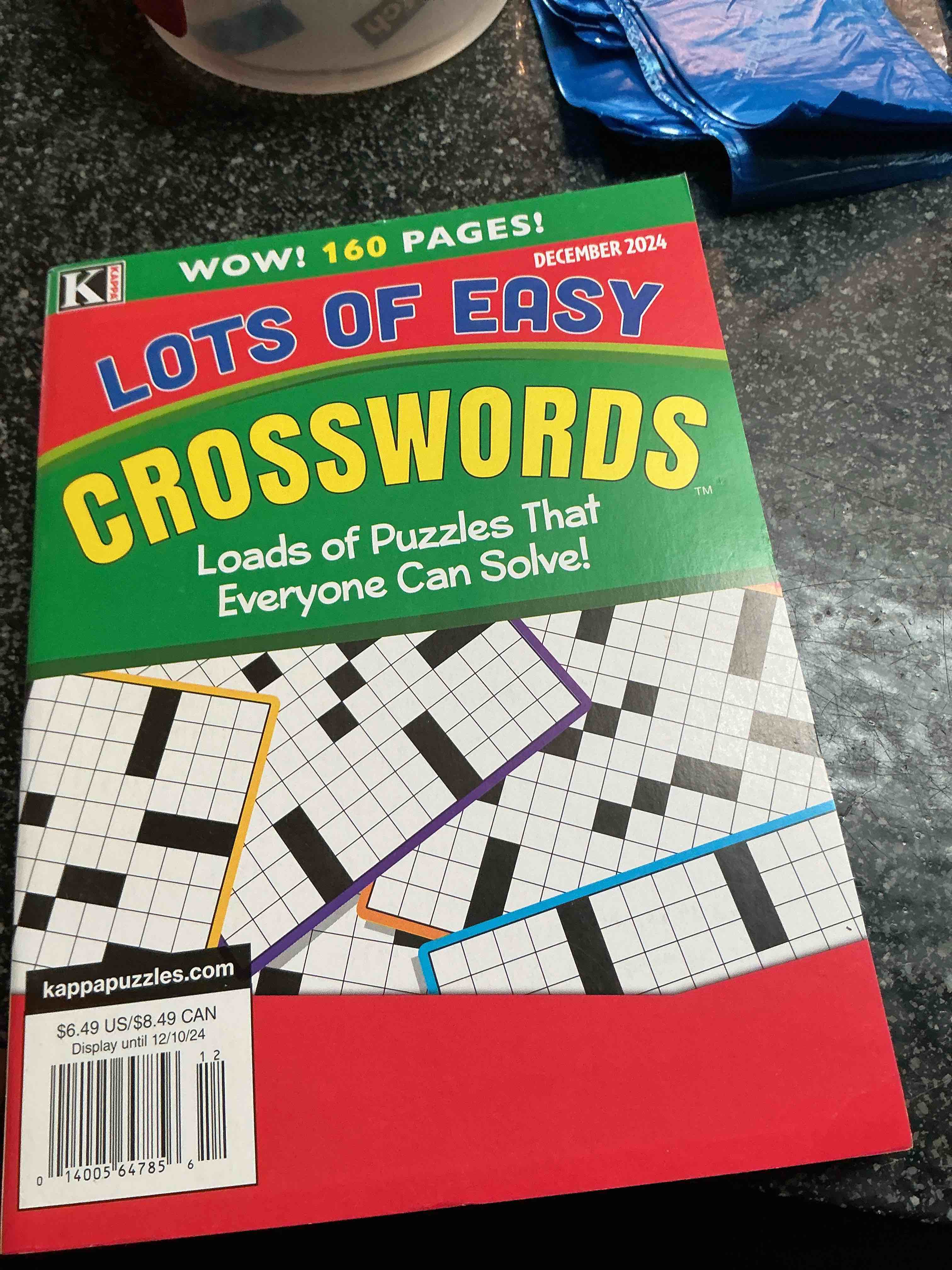 Kappa Wow 160 Pages Lots Of Easy Crosswords