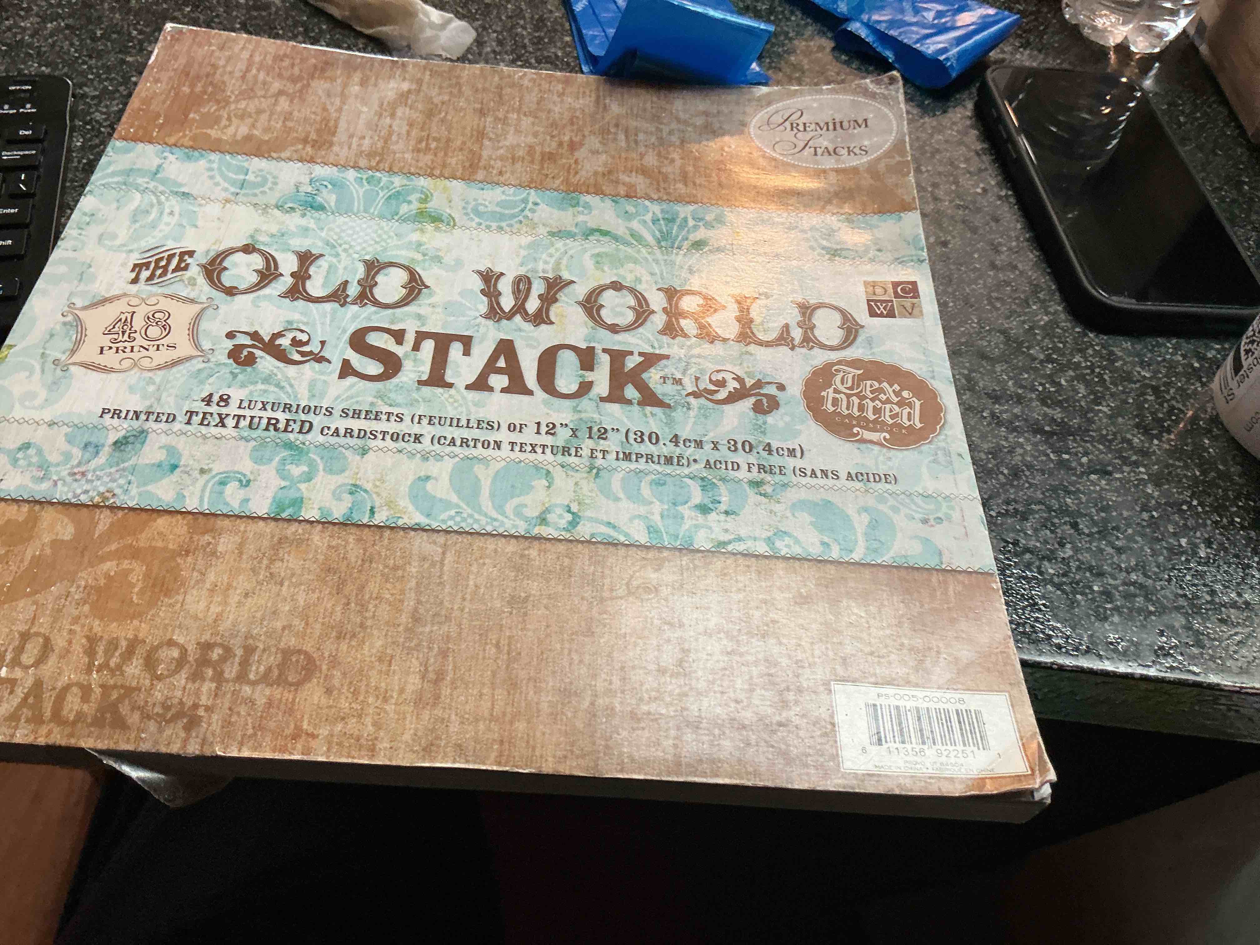 Premium & Tacks The Old World & Stacks - Designer Papers for Crafting 