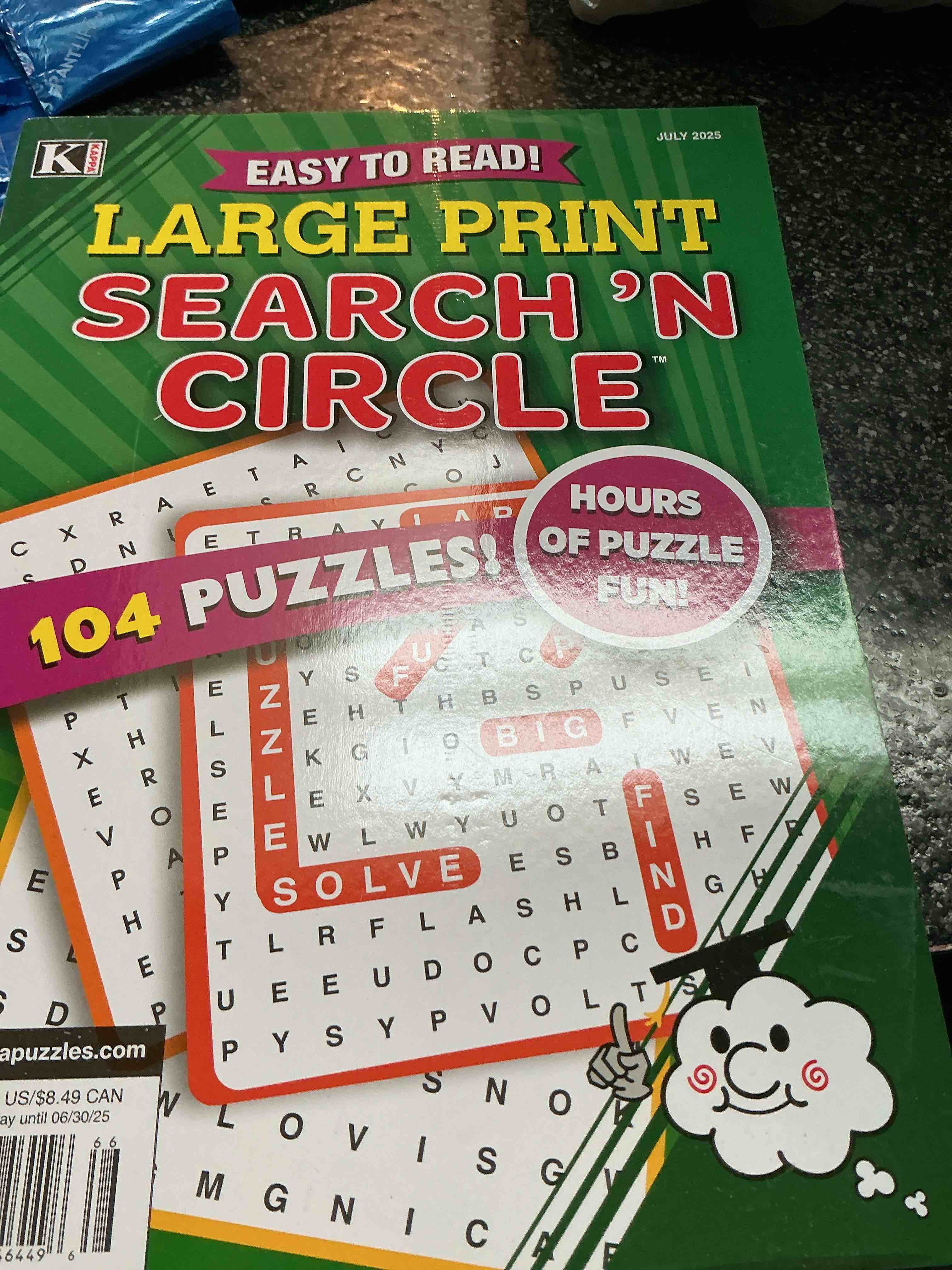 Kappa Easy To Read Large. Print Search ‘N Circle 104 Puzzles 