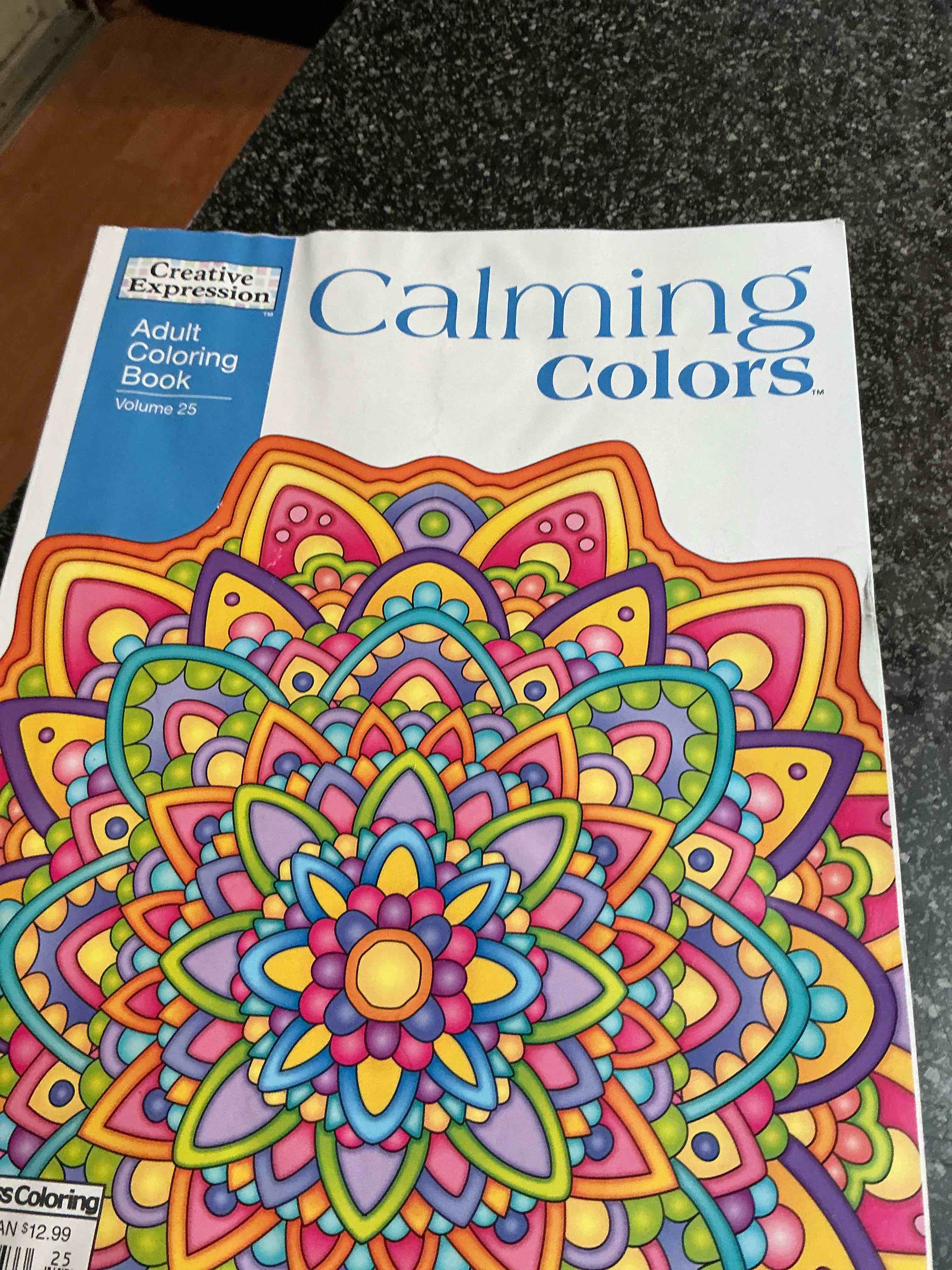 Creative Expression Adult Coloring Book Calming Colors 