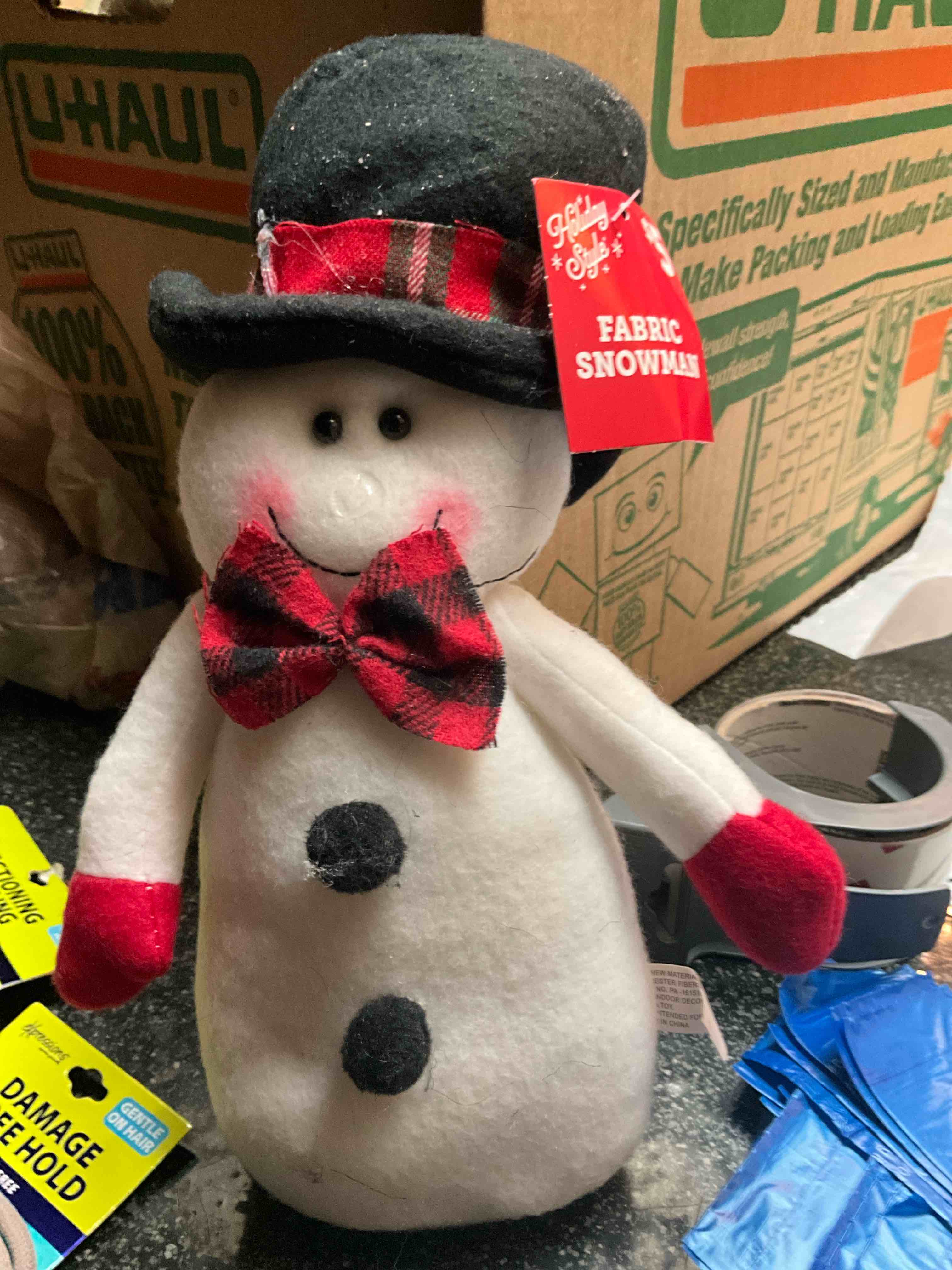 Holiday Style - Fabric Snowman Decor 