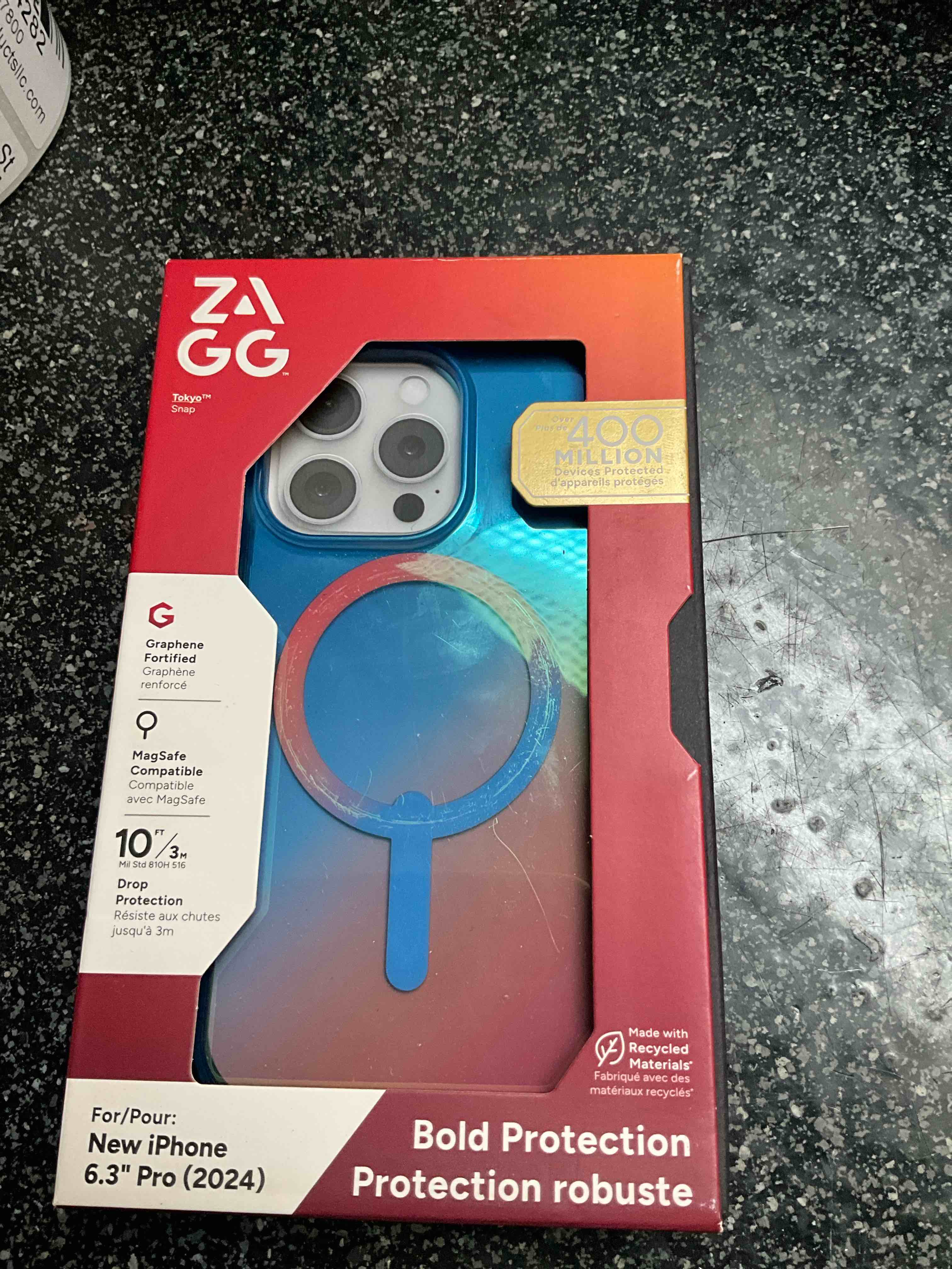 ZAGG - iPhone Case - Graphene Fortified - MagSafe Compatible - 10ft Drop Protection