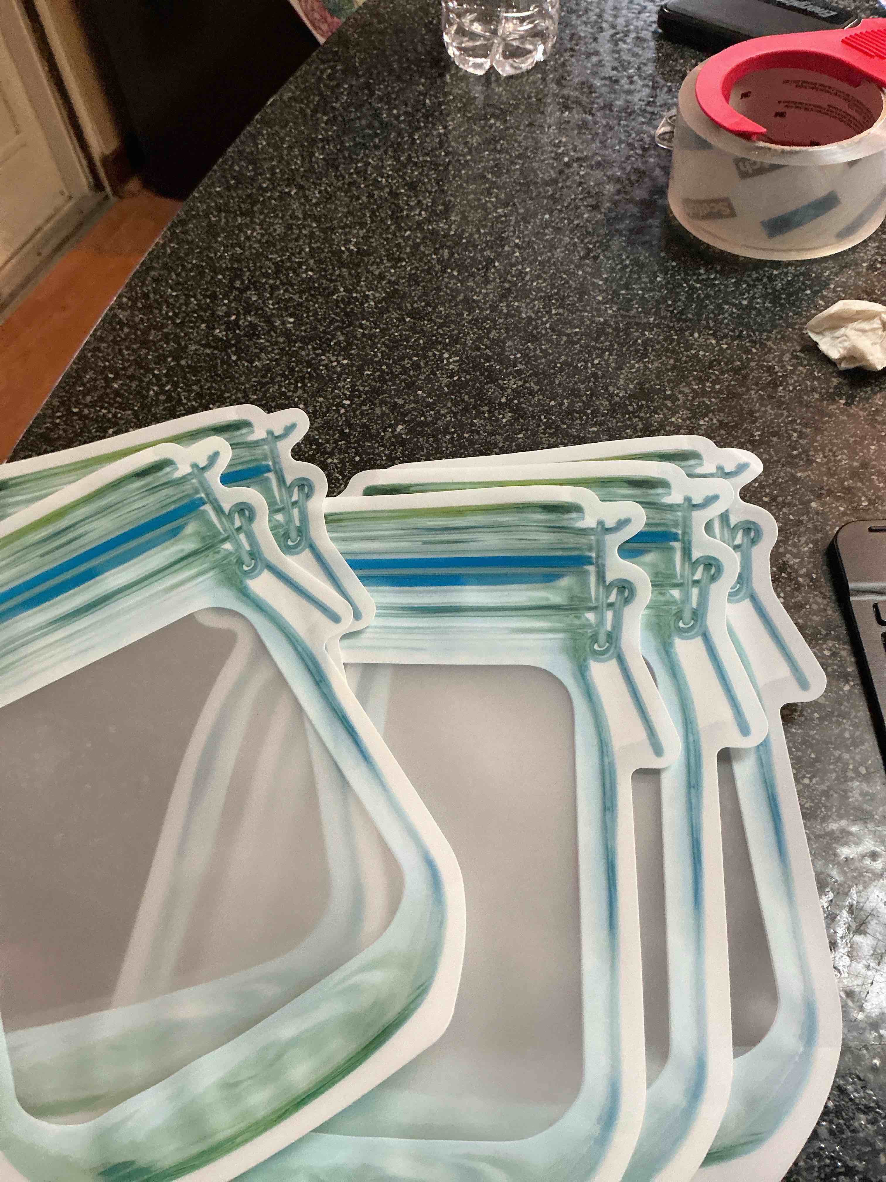 Mason Jar Large Zip Lock Bags