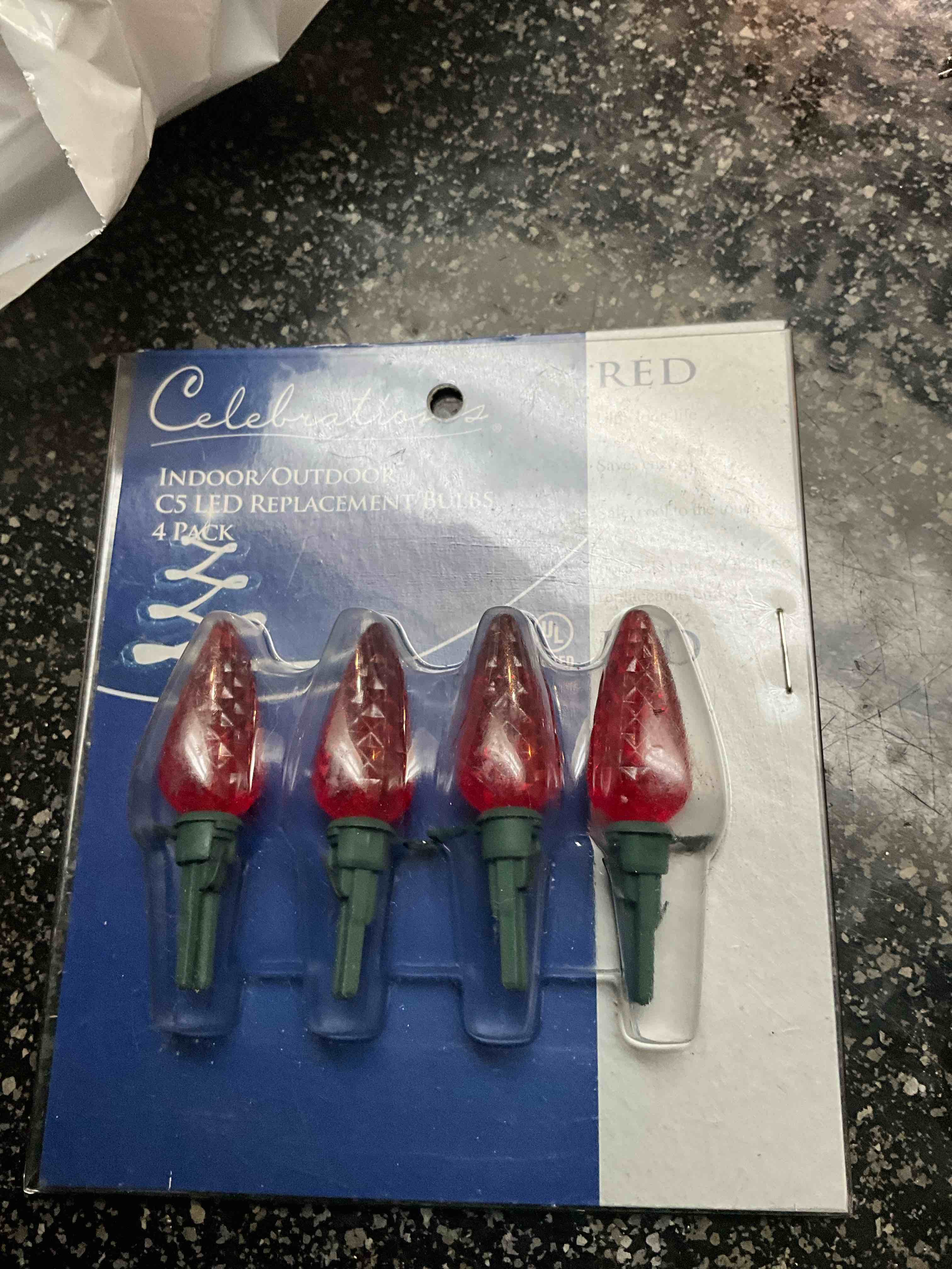 LOT - Celebrations Replacement Bulbs - Red