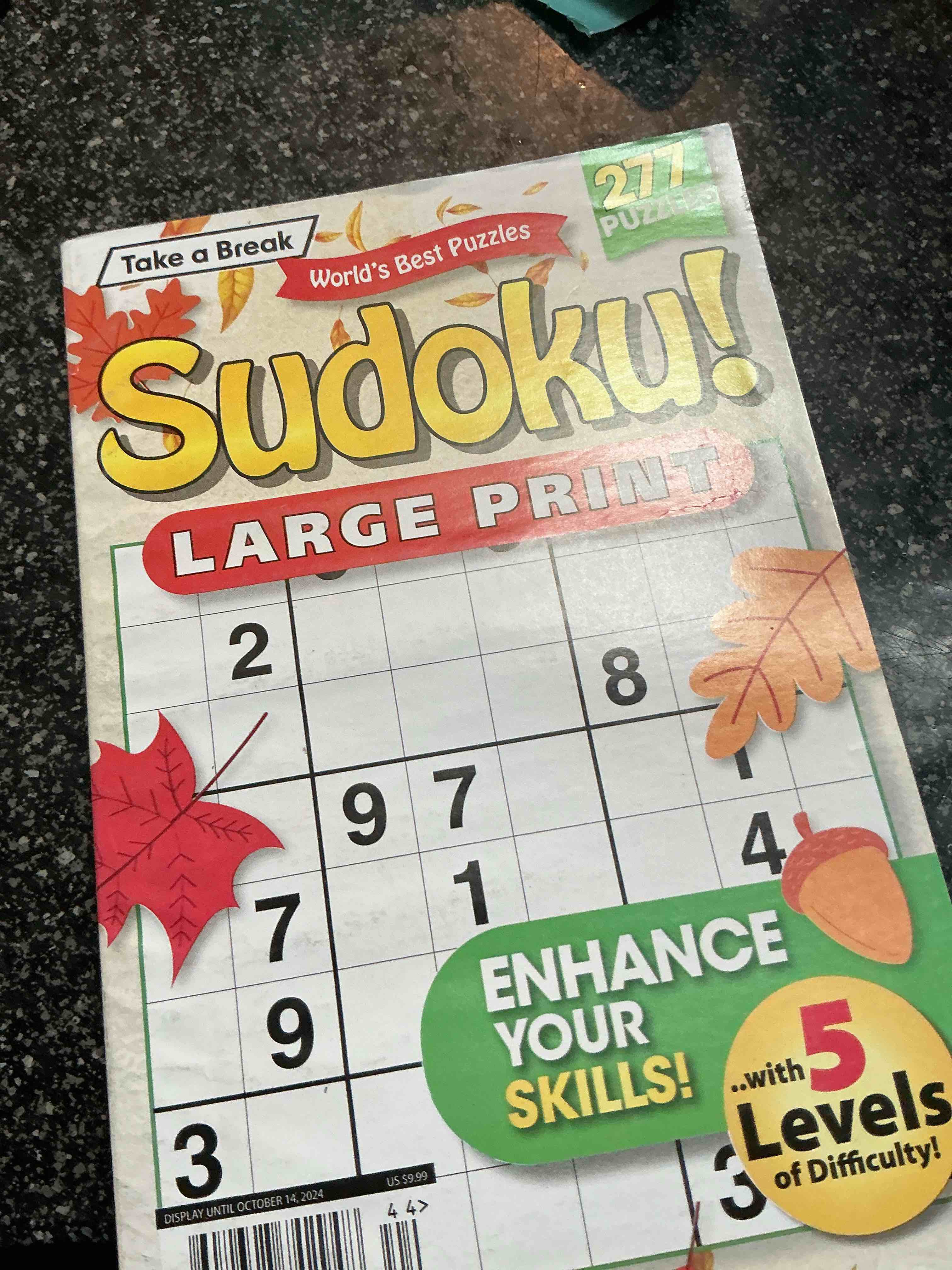 Sudoku Large Print 277 Puzzles 