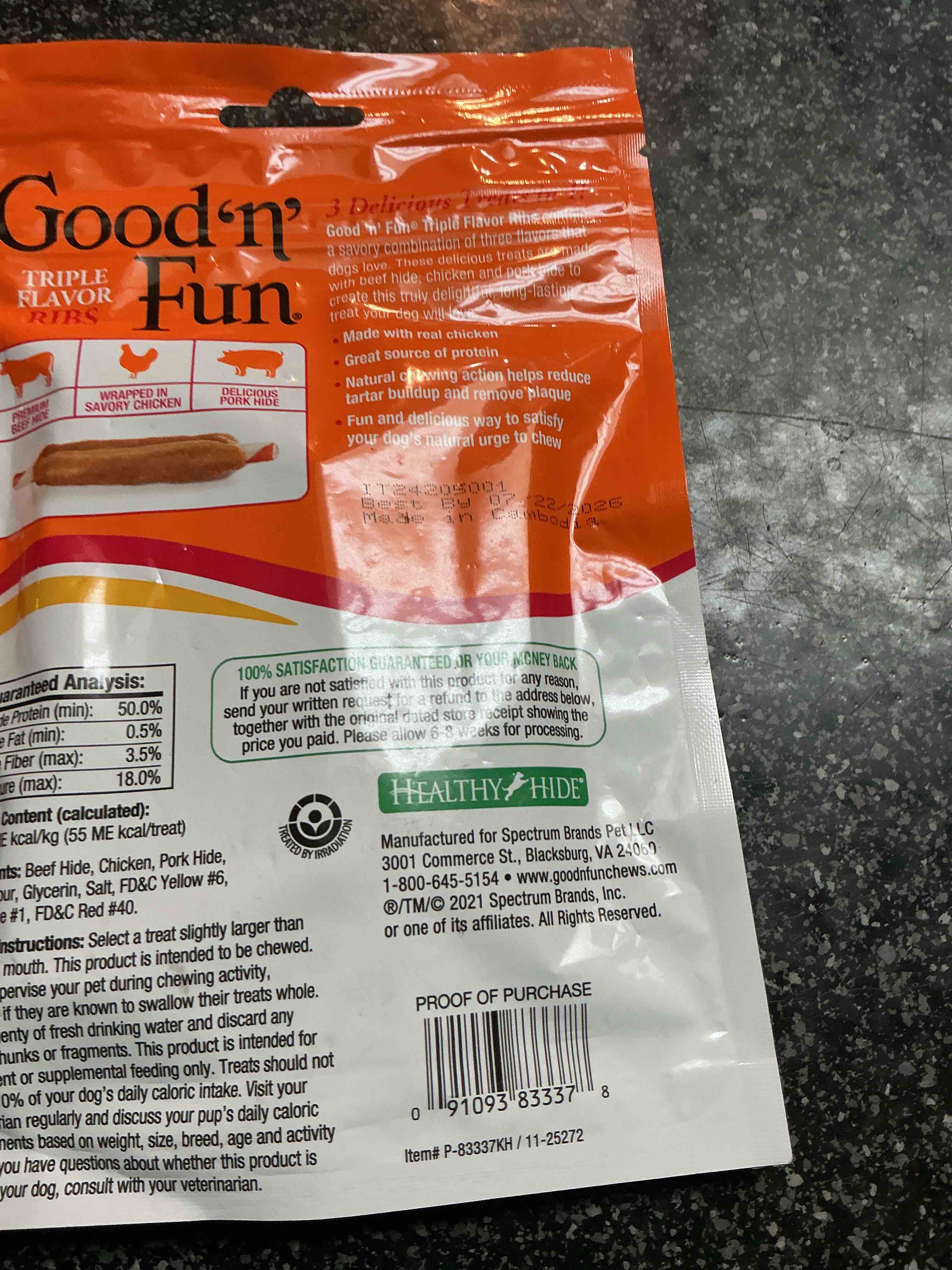 Good N Fun Triple Flavors Ribs 4.0 Oz. 