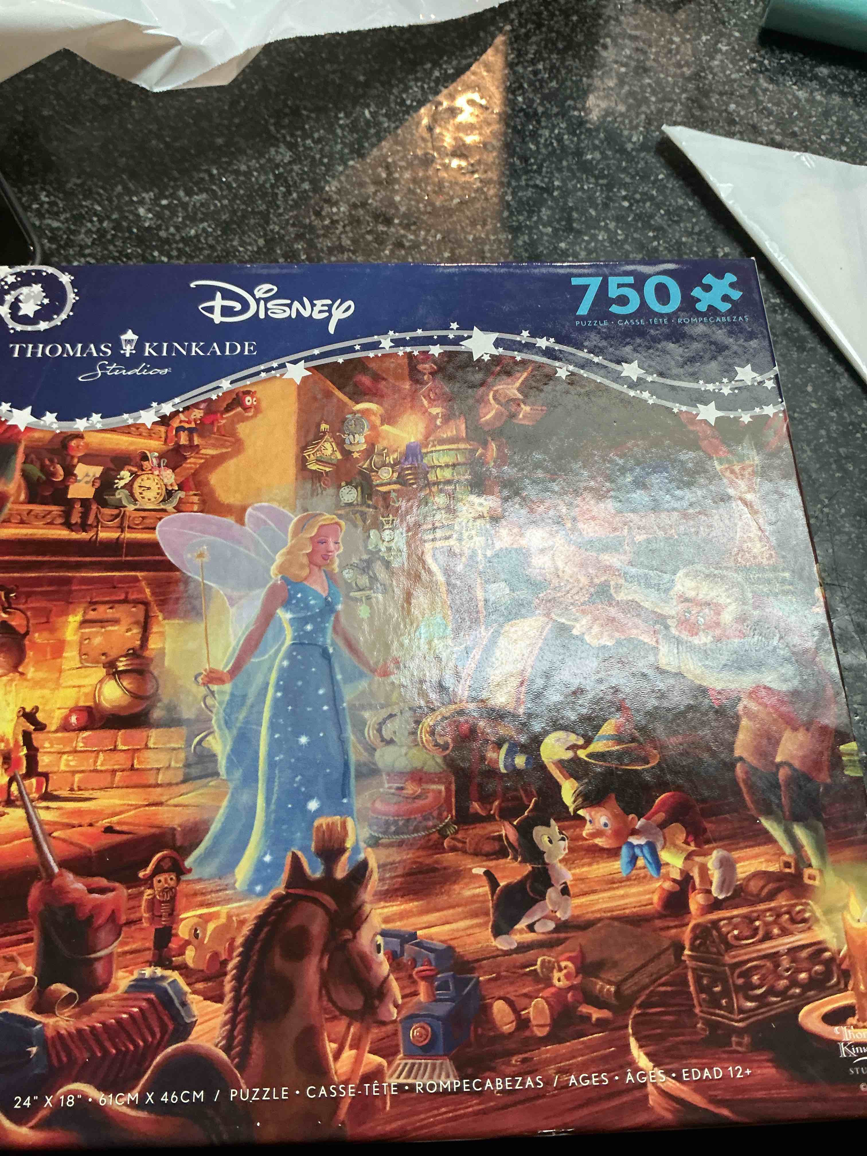 Disney Thomas & Kinkade  750  Pieces Puzzle  24 “ X 18 “ 