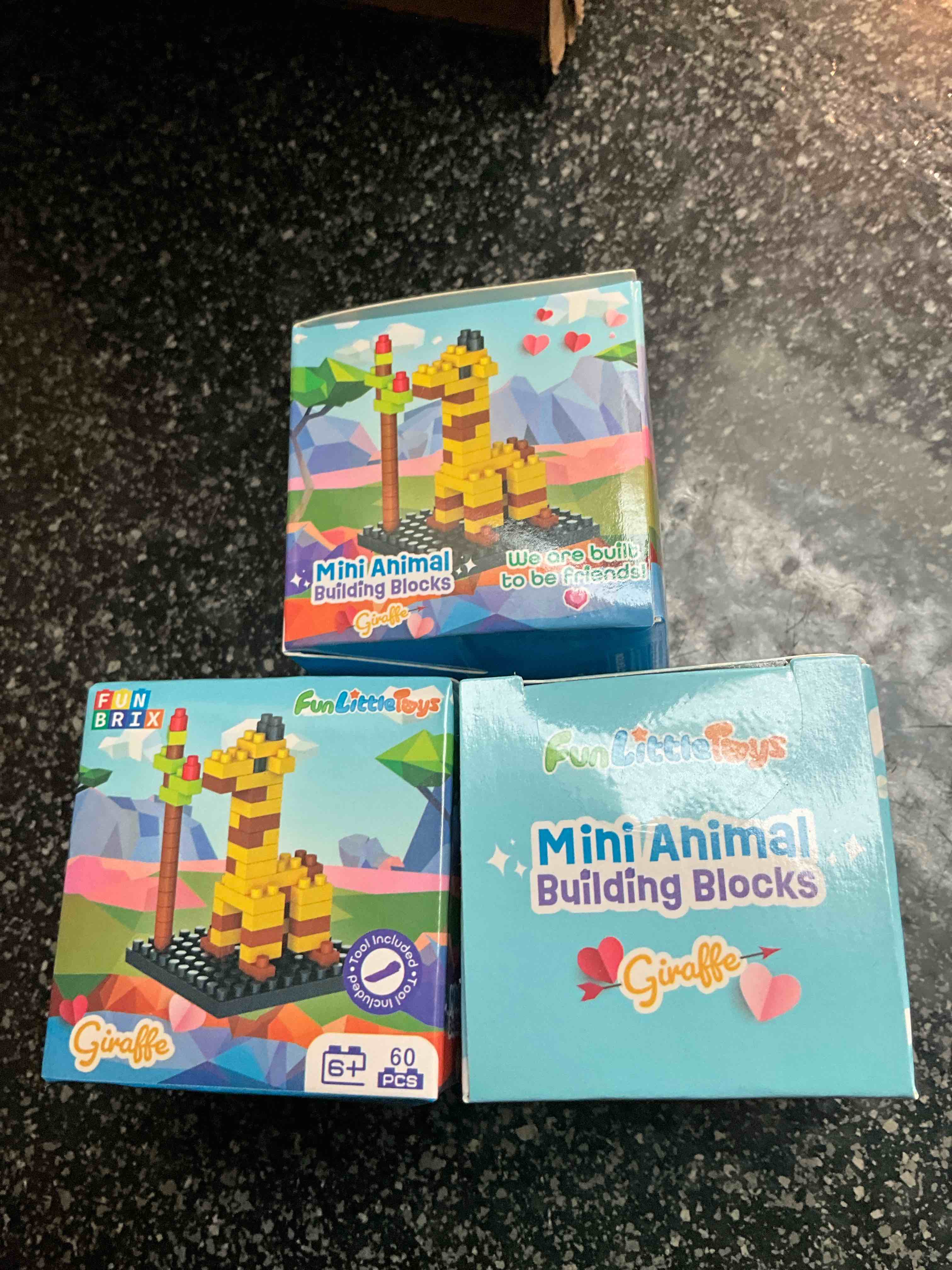 Fun Little Toys - Mini Animal Building Blocks - Giraffe