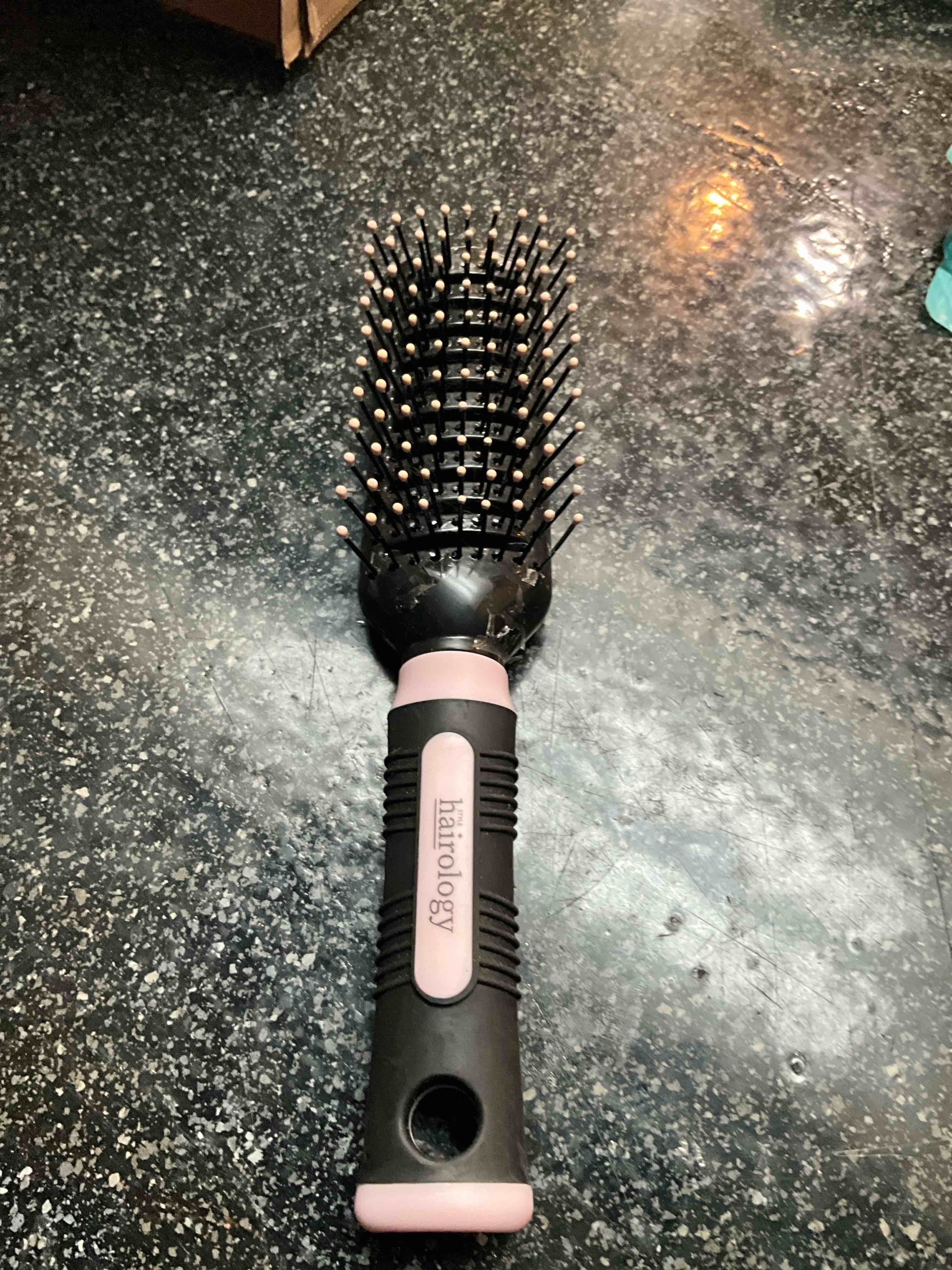 Hairology - pink/black - Hair Brush