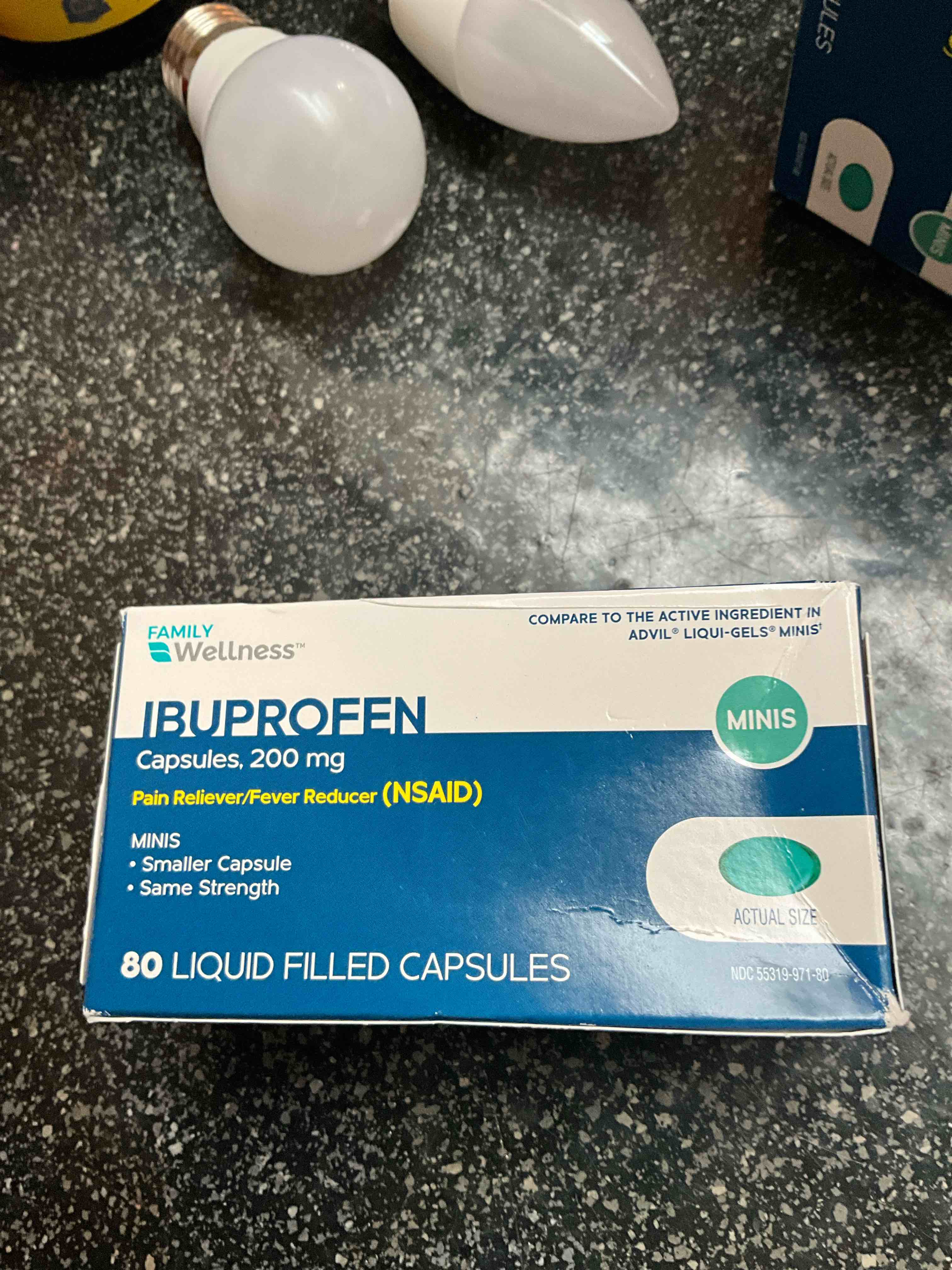 Family Wellness - Ibuprofen - Capsules - 200mg - 80 count