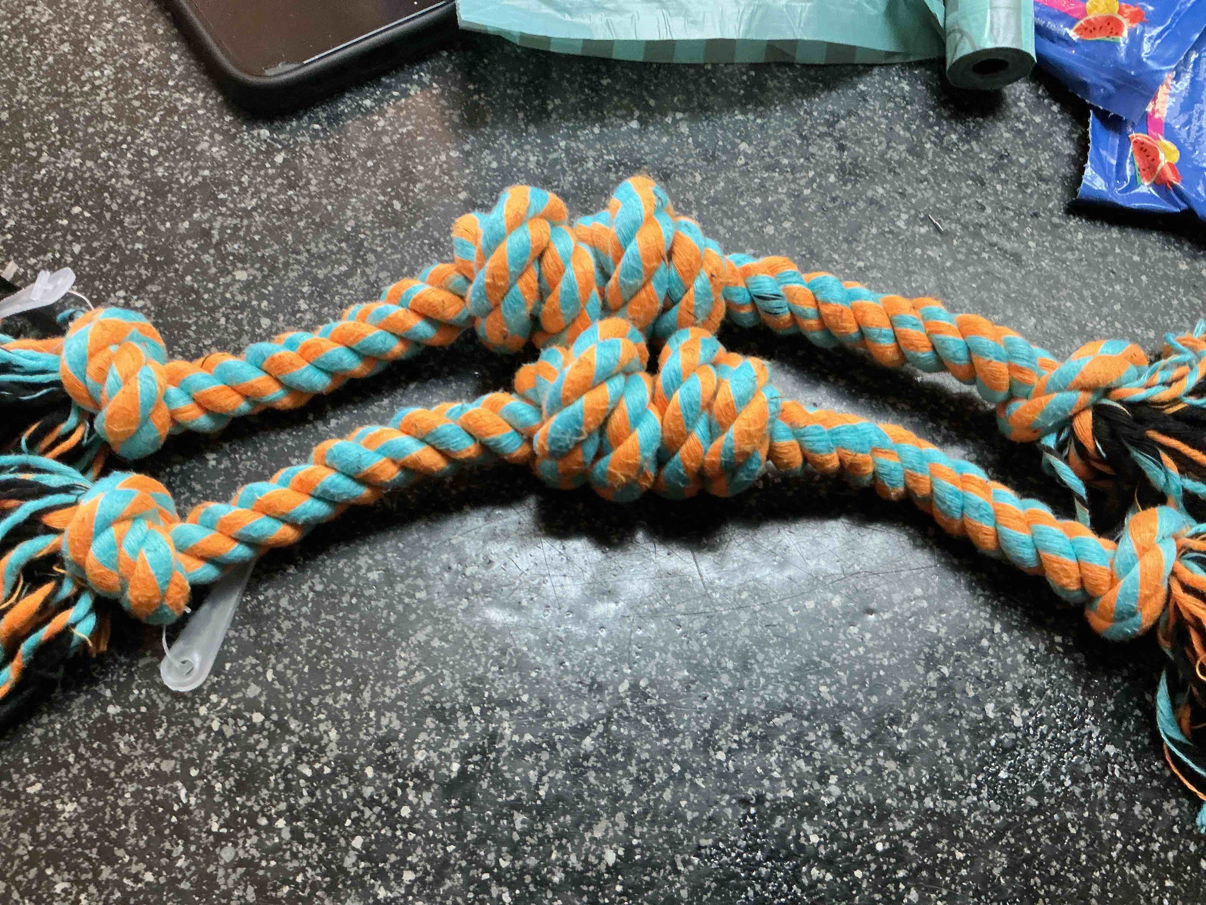 Condition photo showing New/Like New for Triple Knotted  Dog Rope 