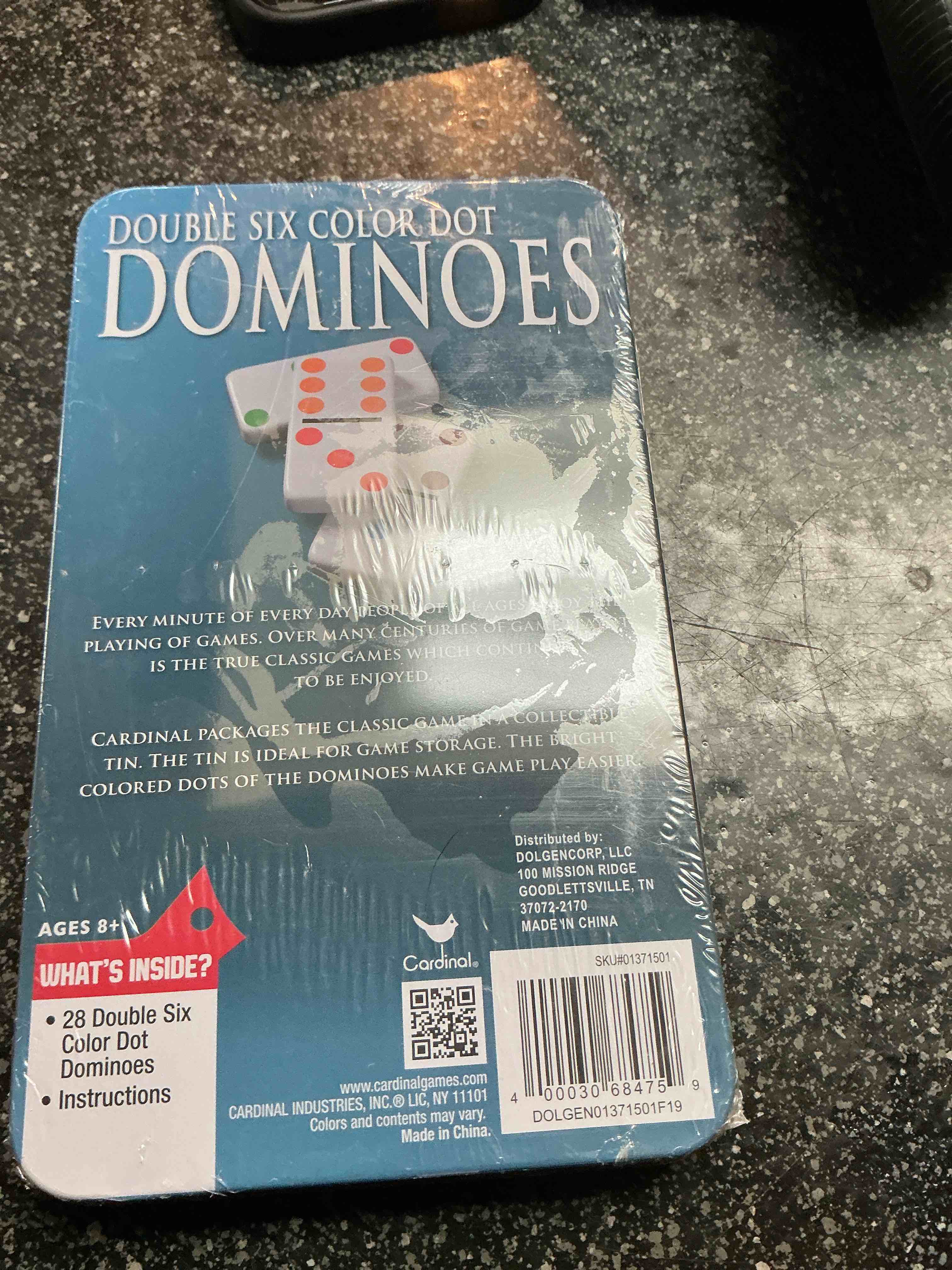 Double Six Colors Dot Dominoes 