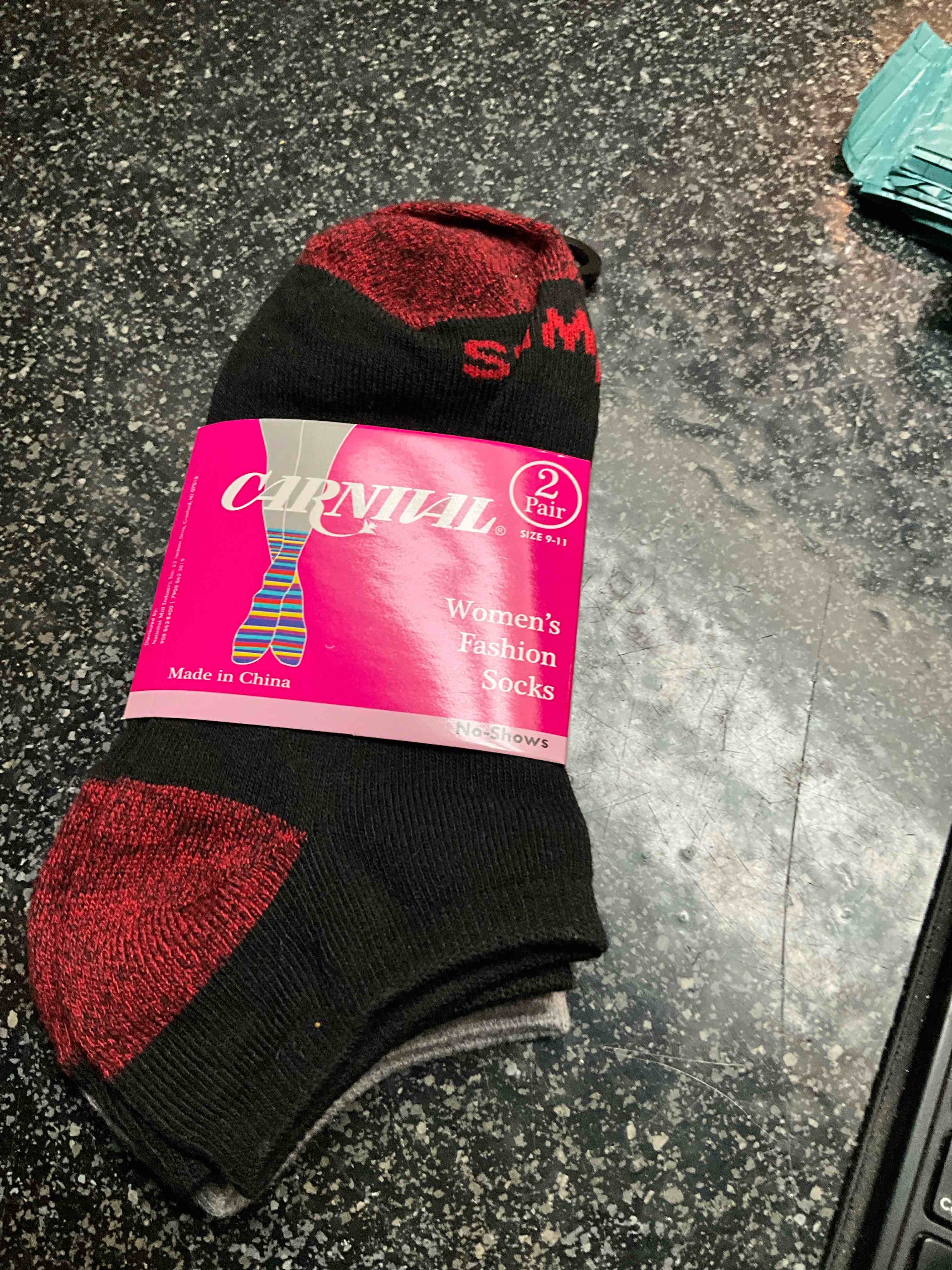 Carnival - 2 pair - Women’s Fashion Socks - no show 