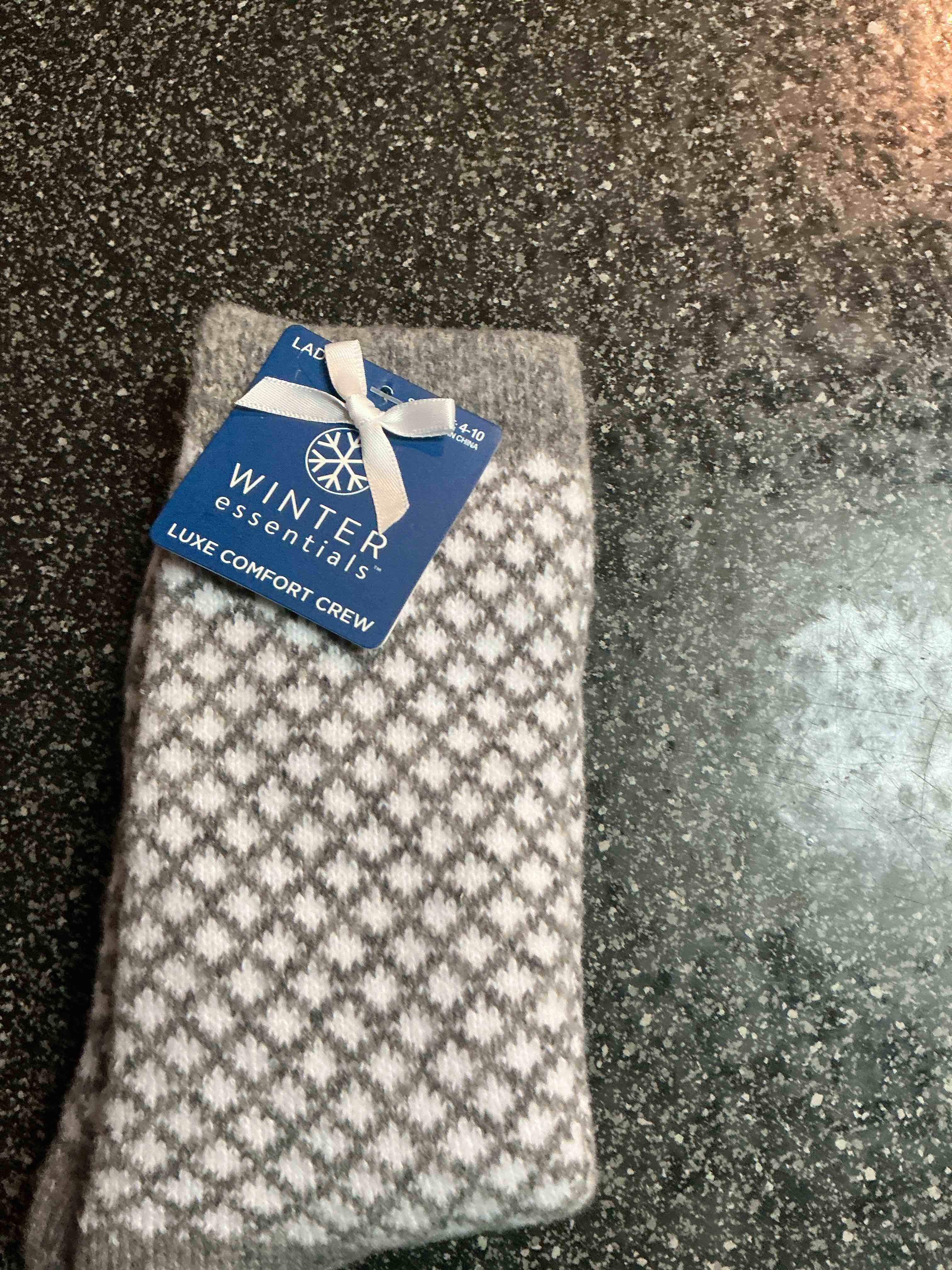 Winter Essentials Luxe Comfort Crew  Socks - Size 4-10n